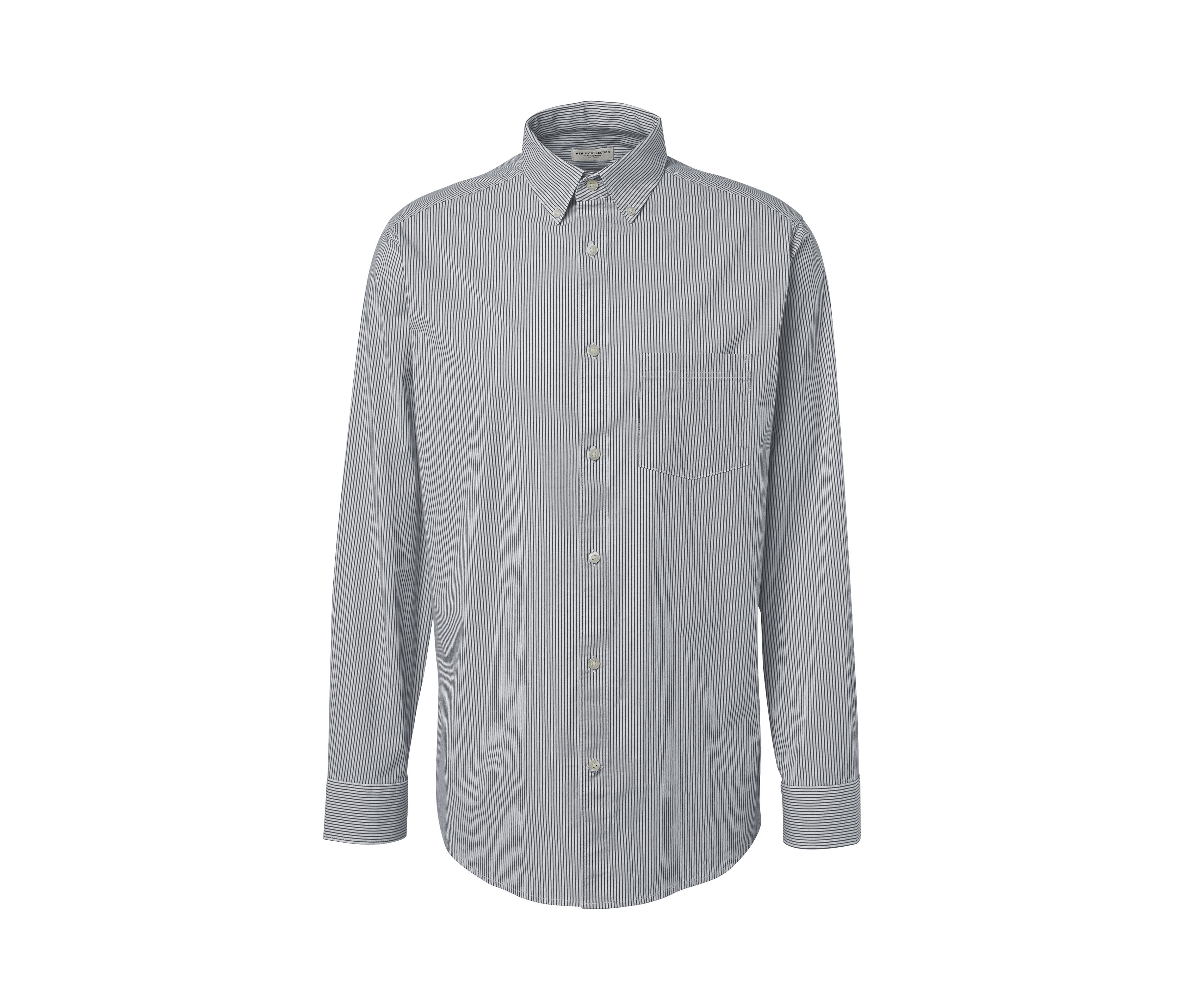 Tchibo - Hemd - Herren - Gr. M - dunkelblau/gestreift