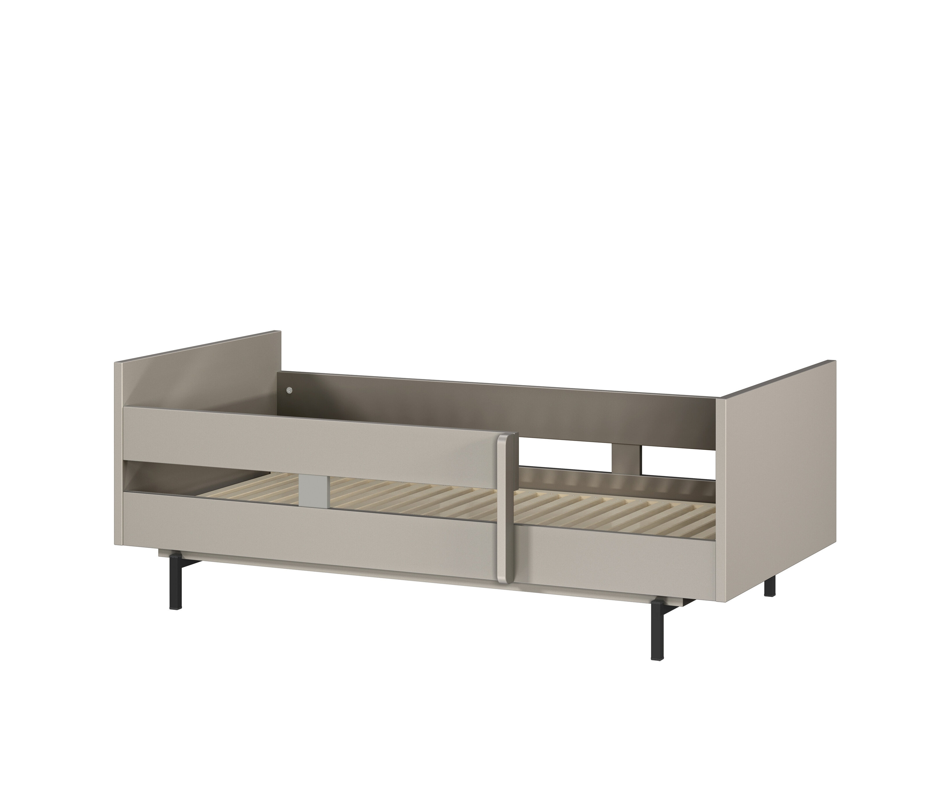 Tchibo - Kinderbett »Tomino« mit Sicherheitset für Juniorbett - 144x79x87cm - grau - Holz / Kiefernholz