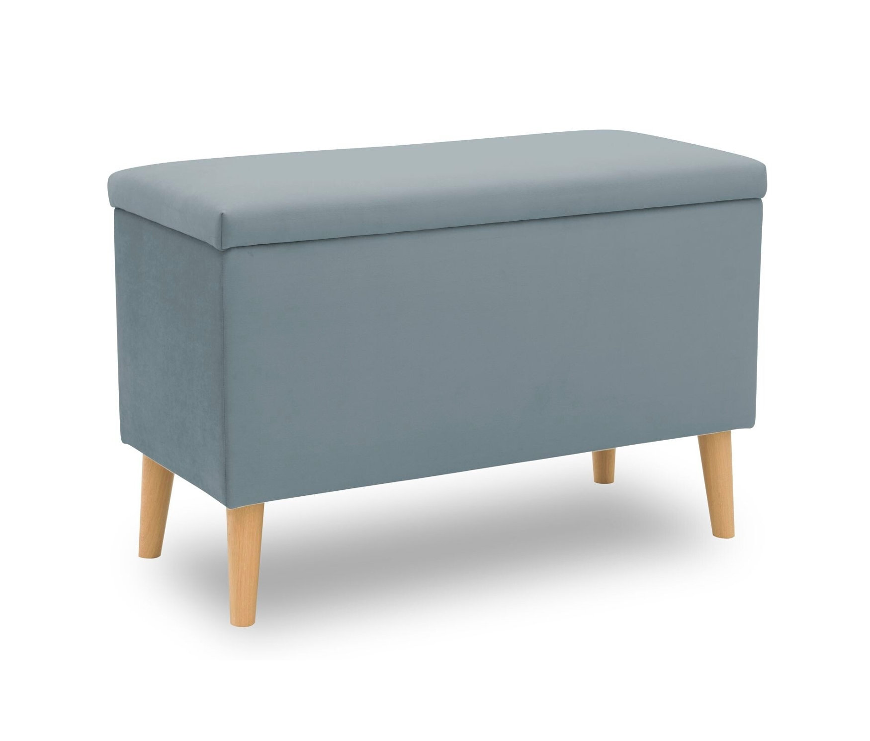 Tchibo - Domo Hocker »Kopenhagen« mit Staufach - 91x41x58cm - blau - Polyester / Holz / Holz