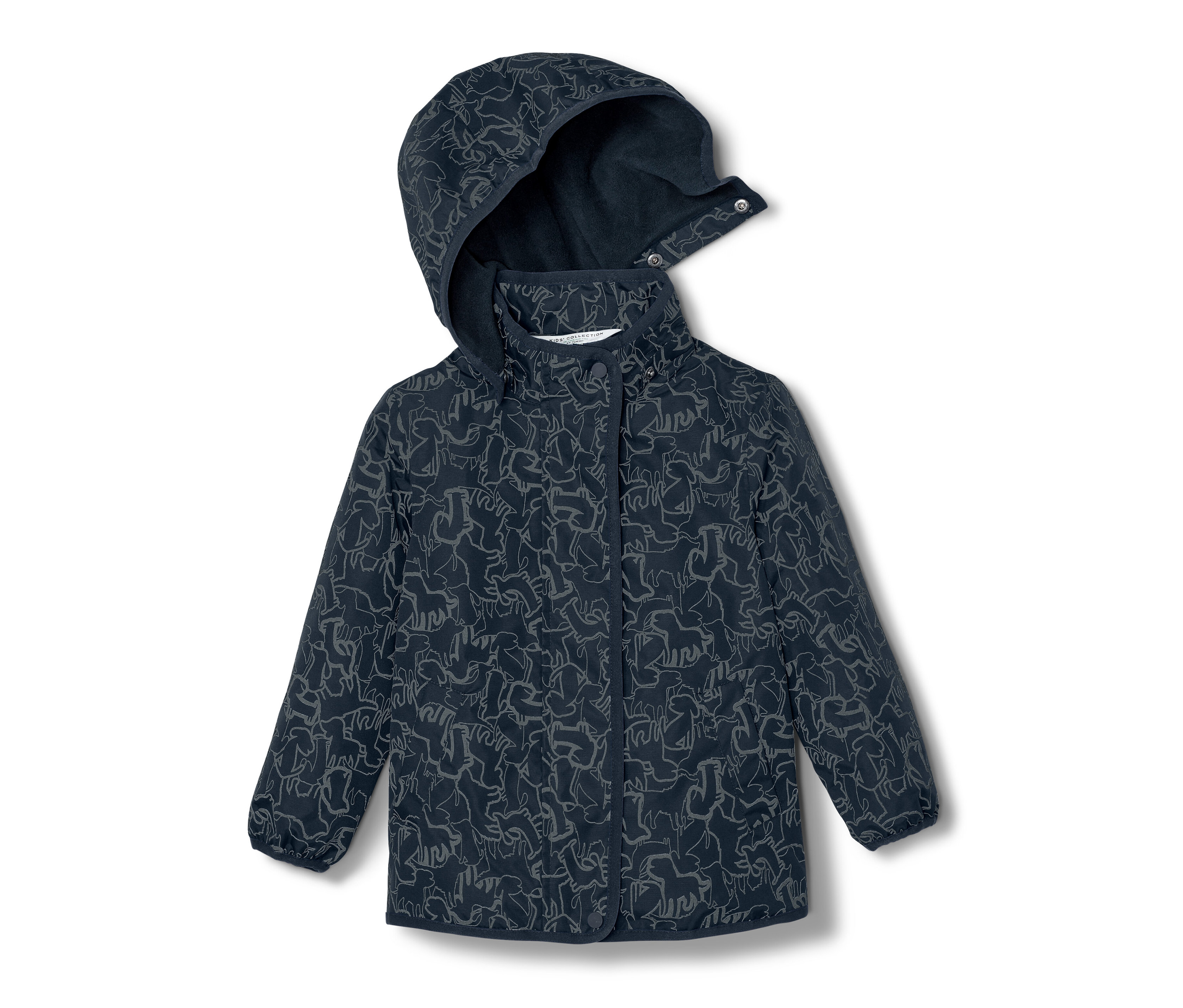 Tchibo - Kinder-Thermo-Regenjacke mit reflektierenden Elementen - Unisex - Gr. 122/128 - silber