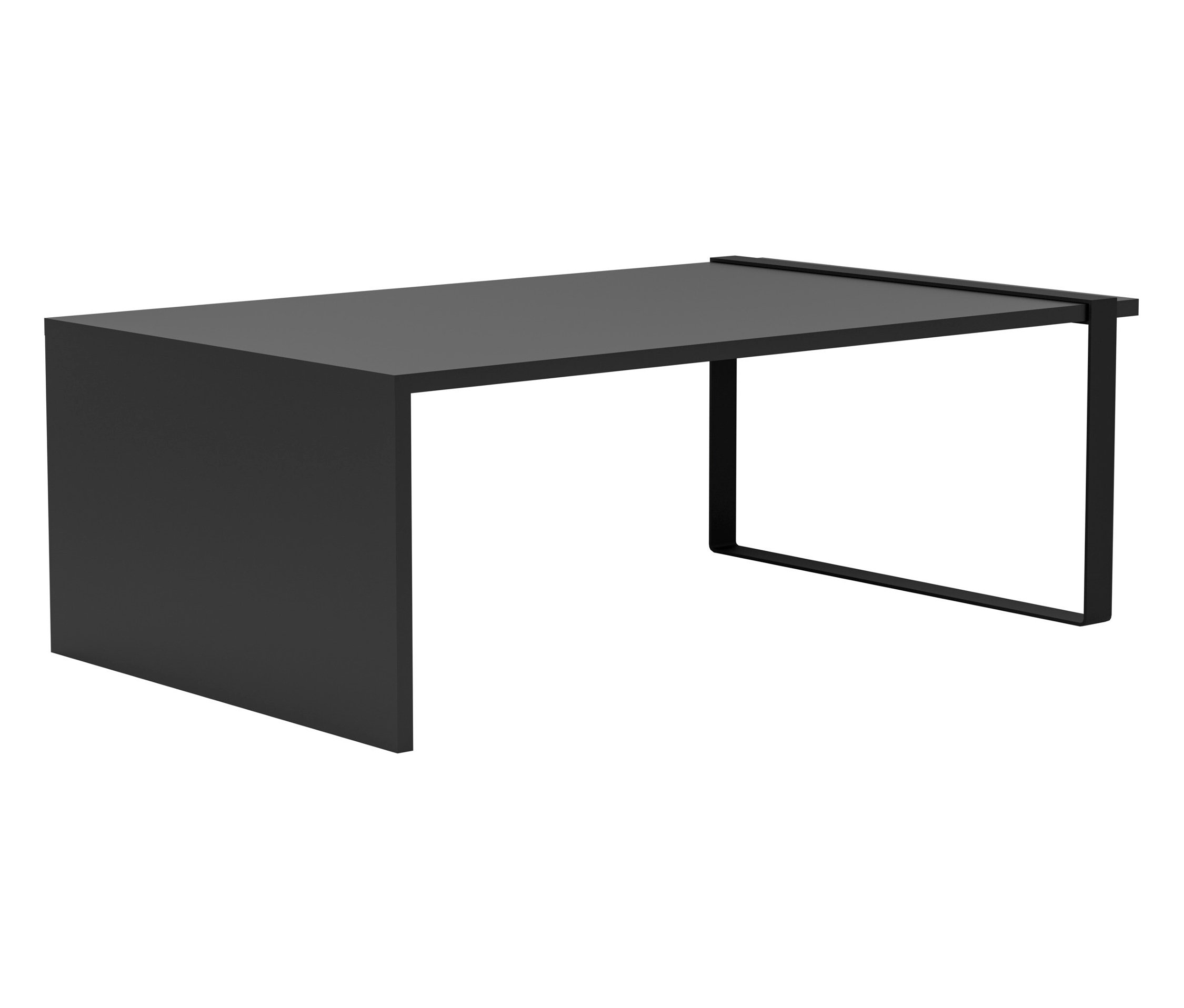 Eglo Couchtisch »Maasim« - 60x100x35cm - schwarz - Holz / Stahl