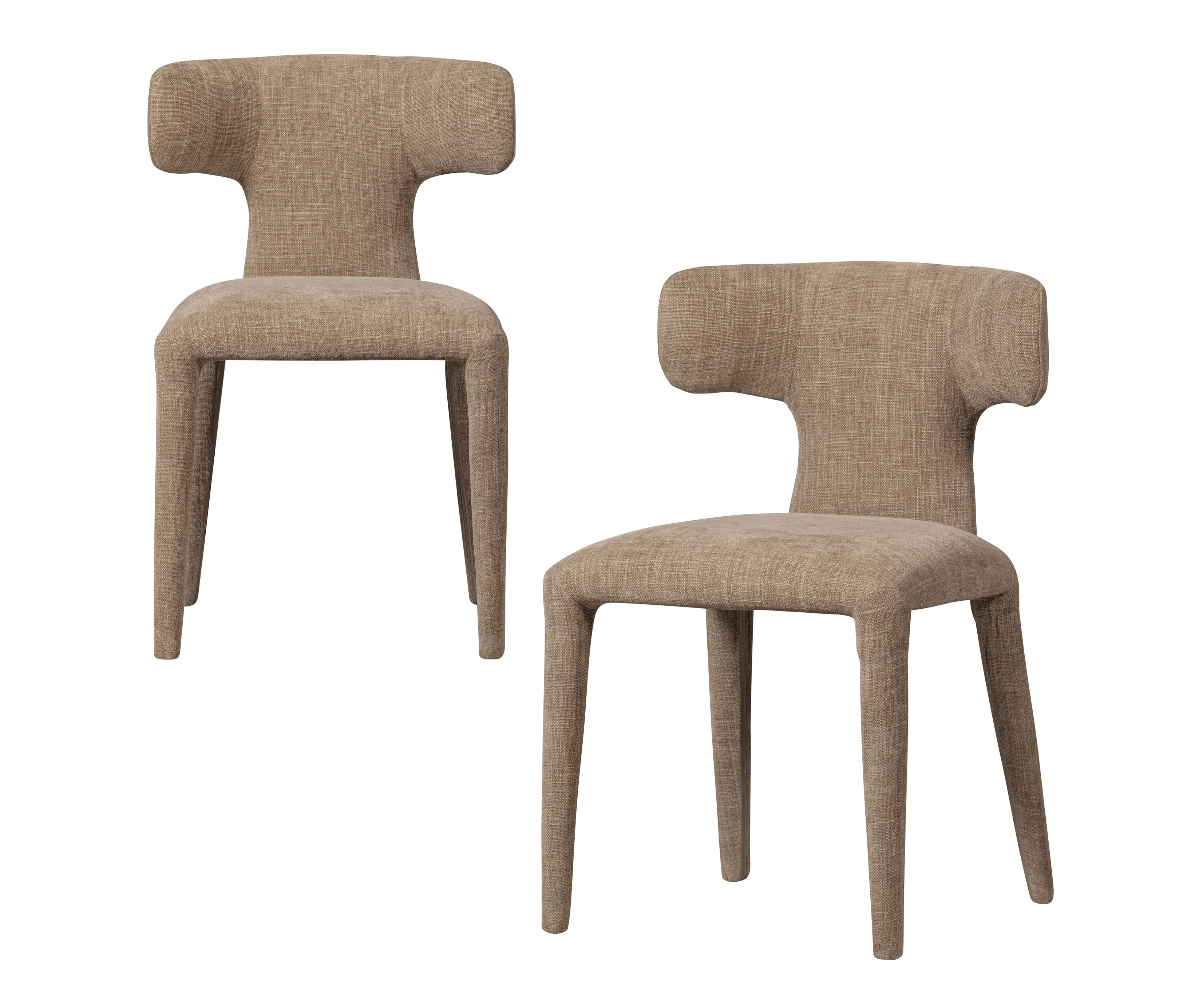 Tchibo - Woood Stühle »Permit« - 52x53x78cm - braun - Polyester