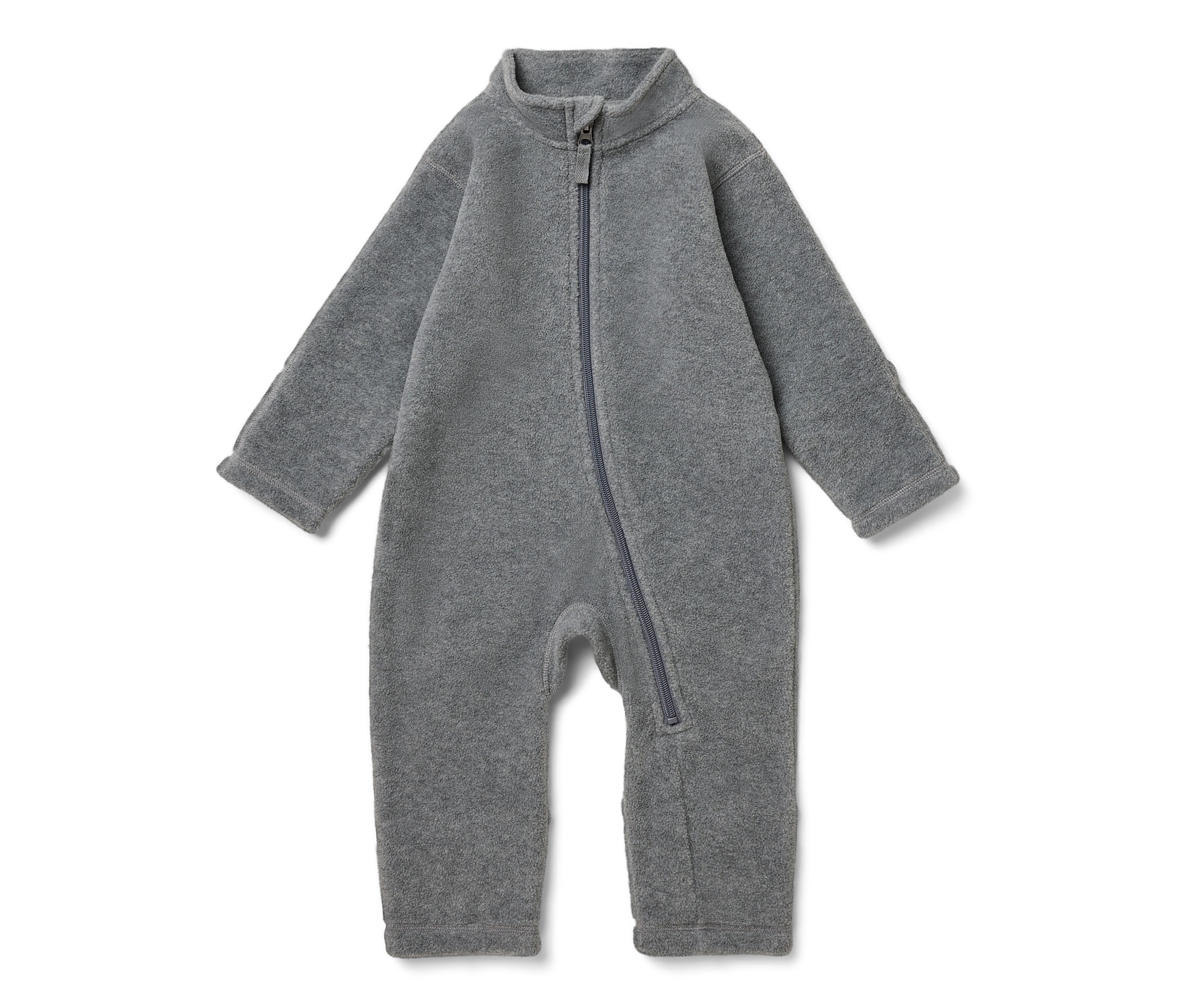 Tchibo - Baby-Fleece-Einteiler - Baby - Gr. 62/68 - dunkelgrau