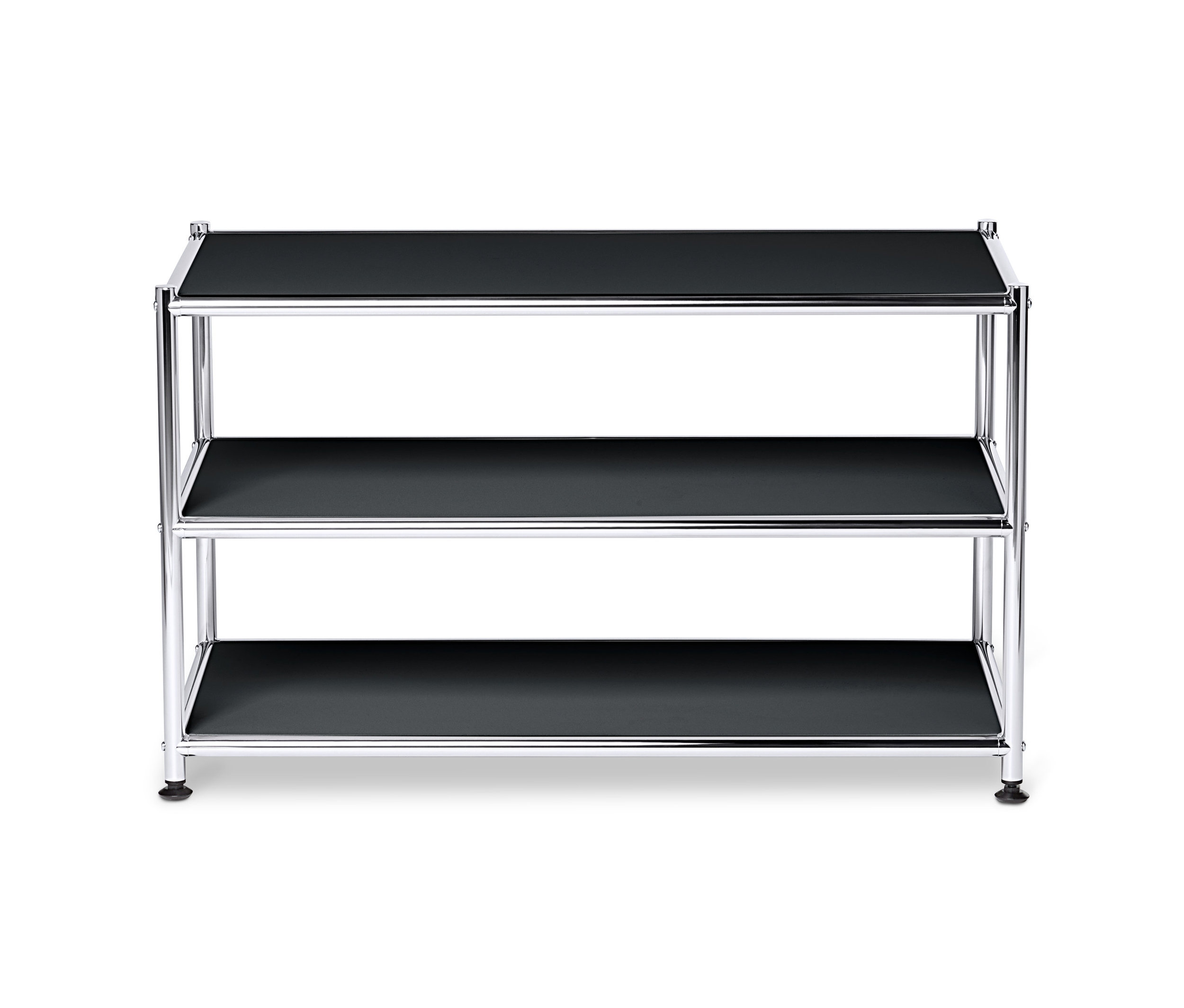 Tchibo - Couchtisch Metall »Cn3« - 77x40x46,5cm - schwarz - Stahl / Kunststoff / Kunststoff