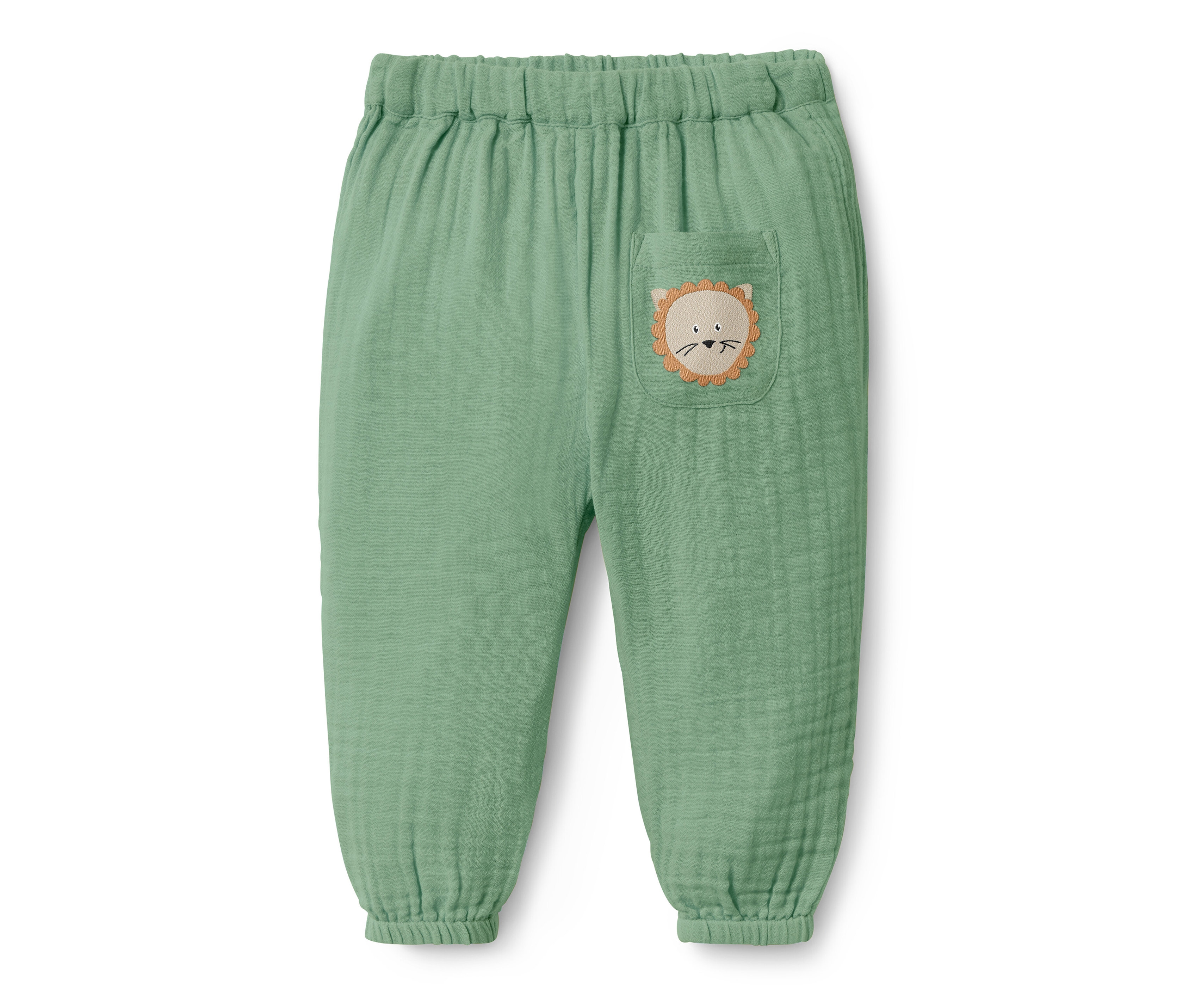Tchibo - Baby-Schlupfwebhose - Baby - Gr. 62/68 - grün