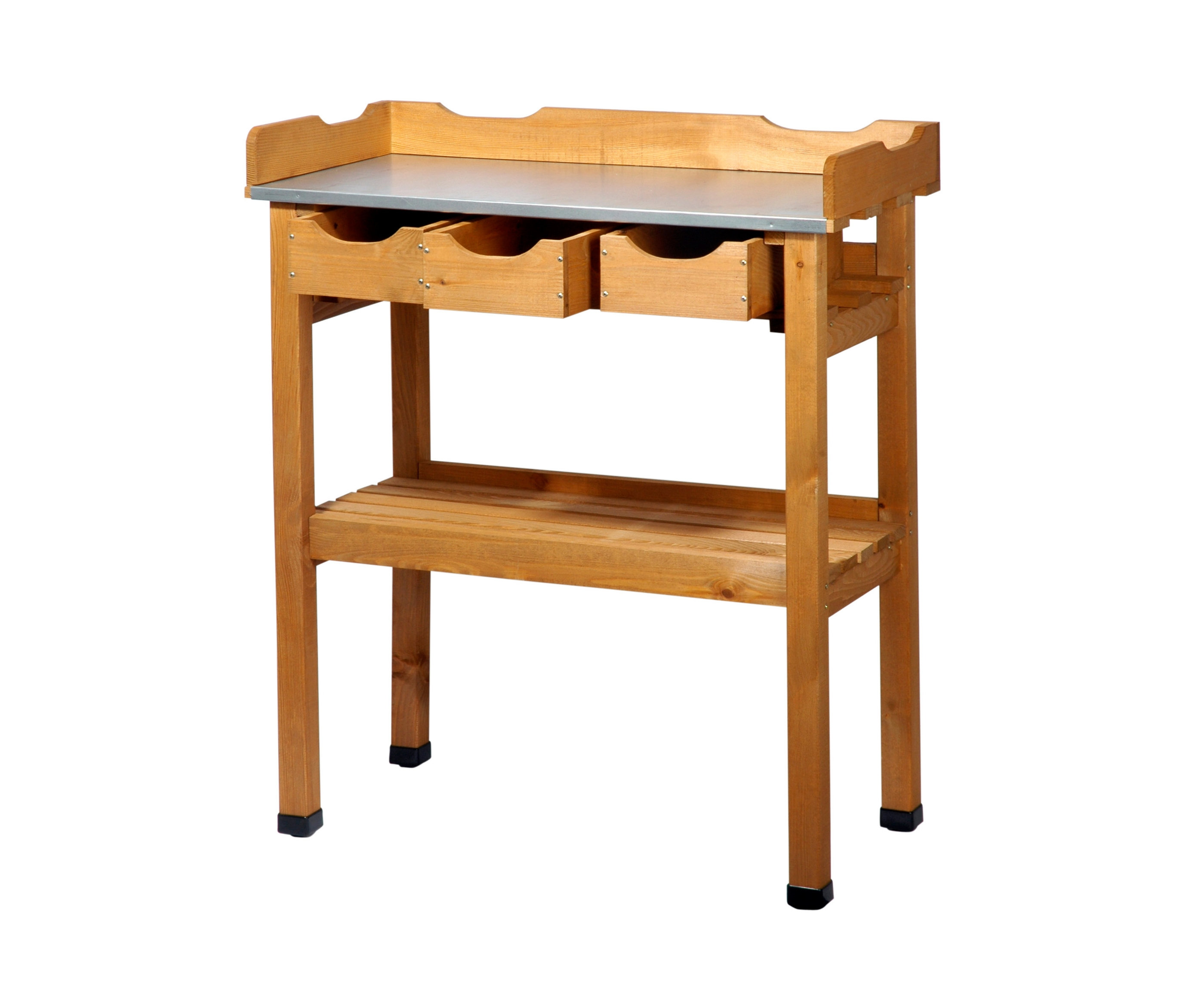 Tchibo - Pflanztisch mit Schubladen - 40x80x90cm - naturfarben - Holz / Holz