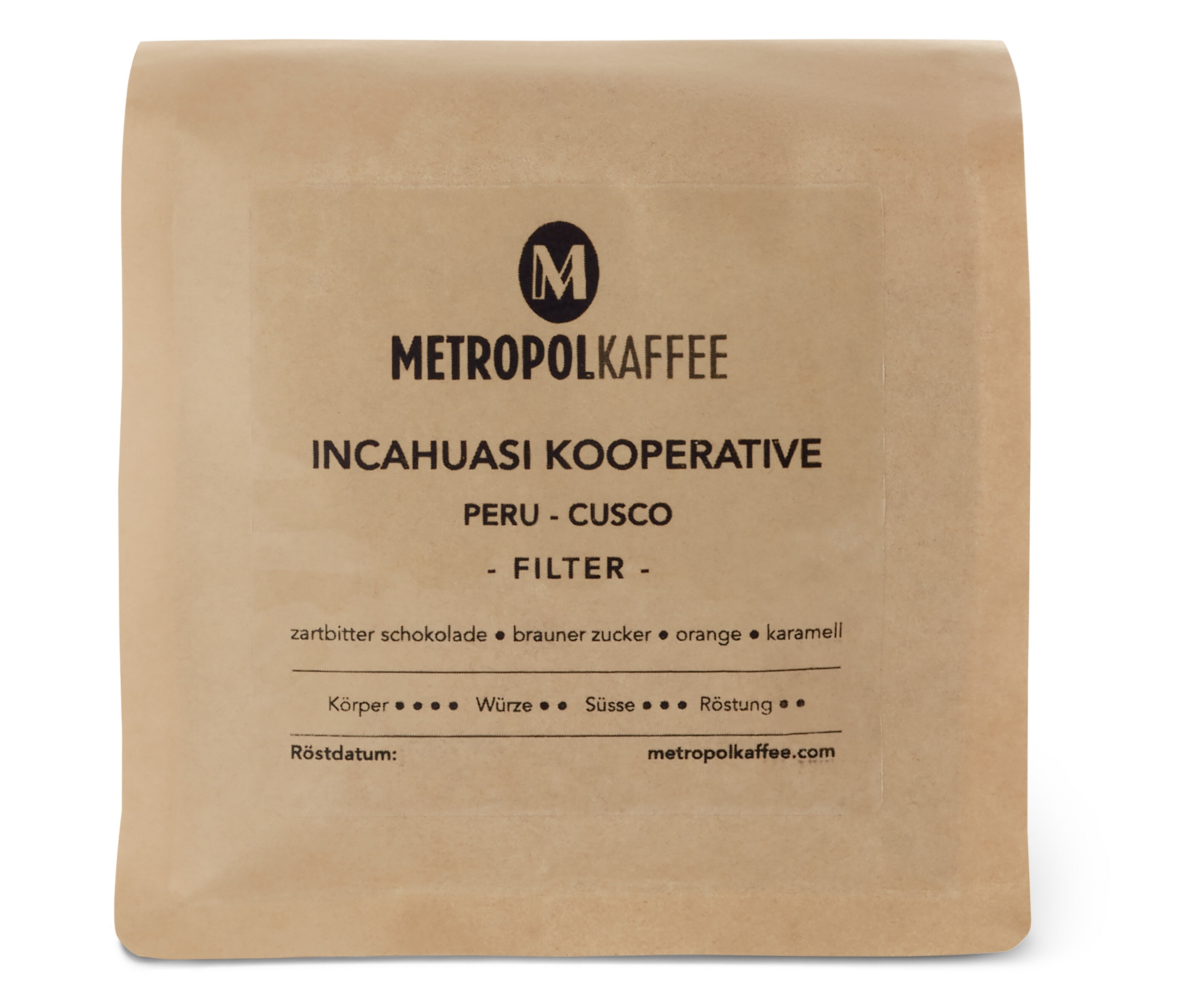 Metropol Kaffee - Filter - 250 g Ganze Bohne - Intensität: 3/6