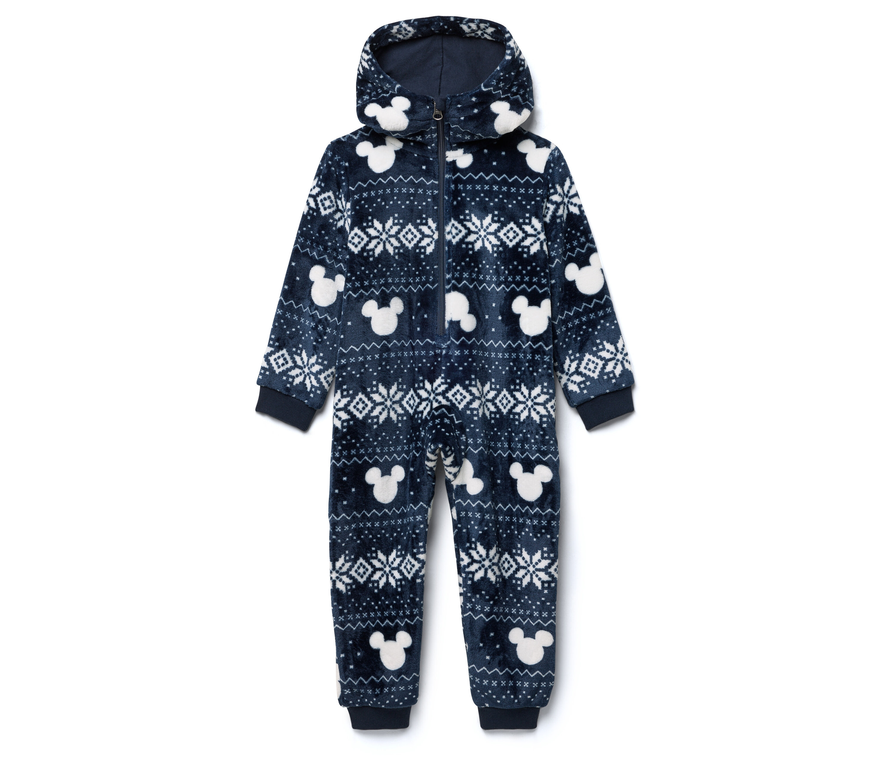 Tchibo - Kinder-Plüsch-Overall »Mickey Mouse« - Unisex - Gr. 134/140 - dunkelblau/print