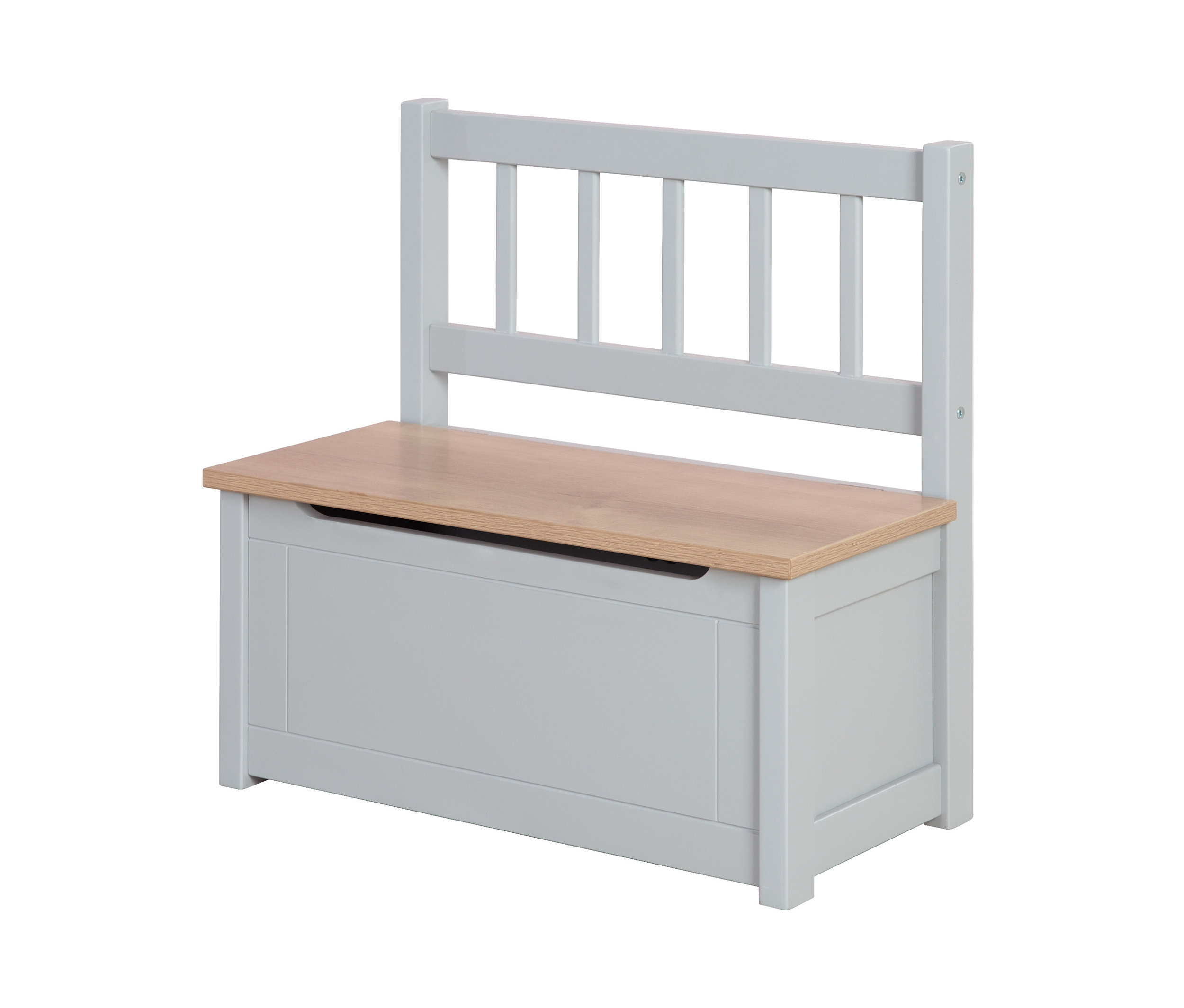 roba Kindertruhenbank »Woody« - 56x28x53cm - grau - Holz / Holz