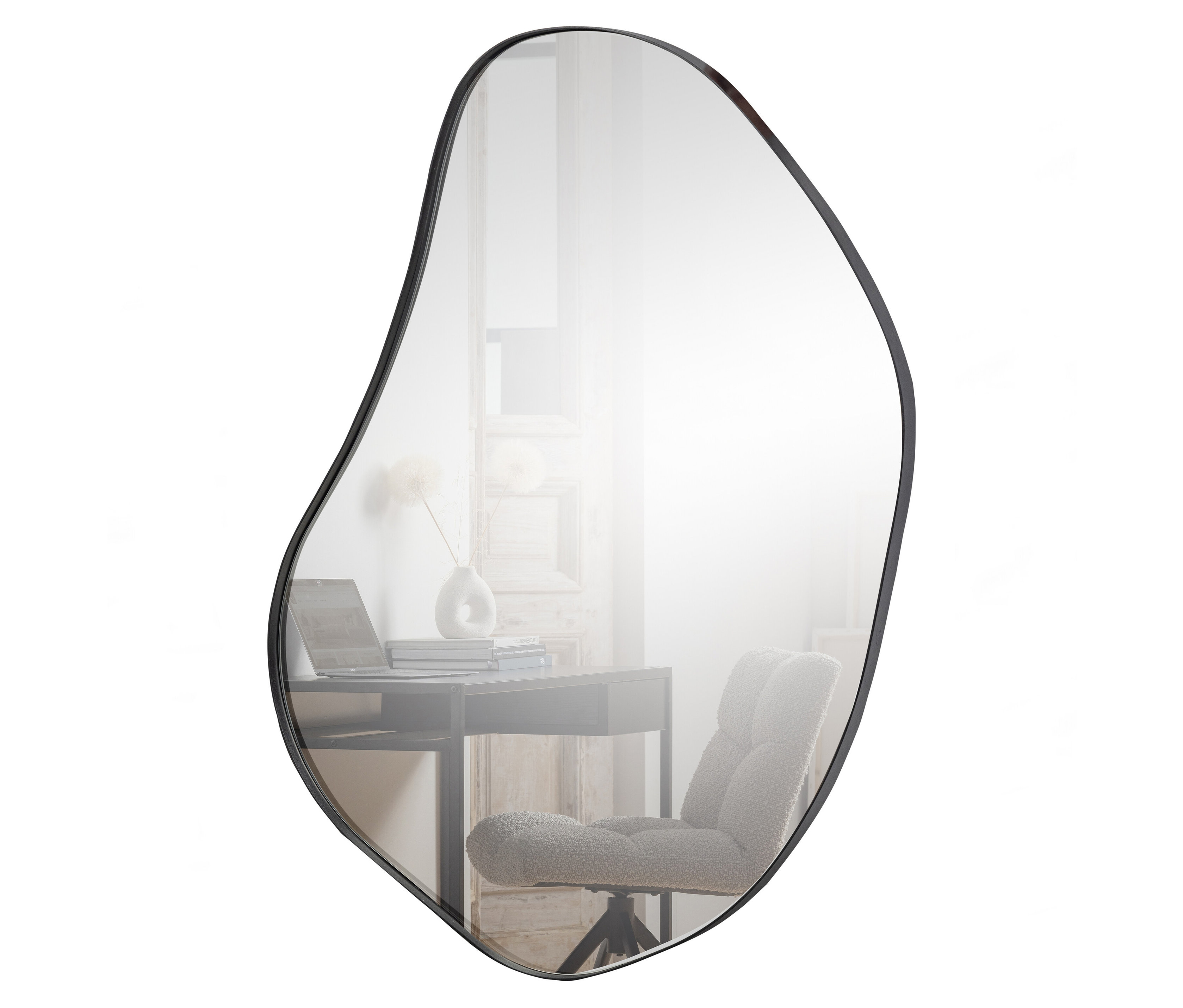 Tchibo - Woood Spiegel »Romee« - 76x5x108,5cm - schwarz - Metall