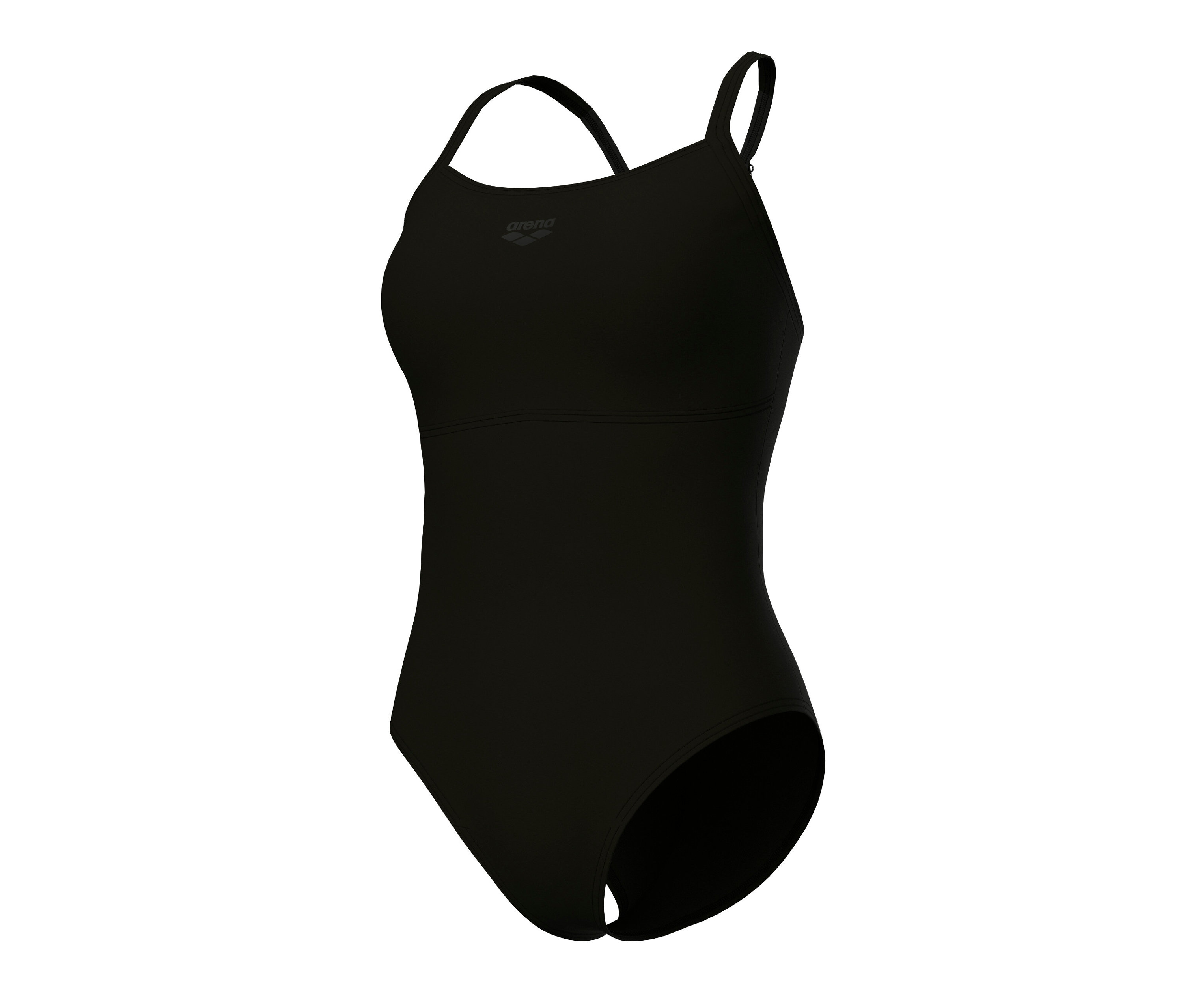 arena Feel Damen Badeanzug Solid Lightdrop Back Bustier - Damen - Gr. 42 - schwarz