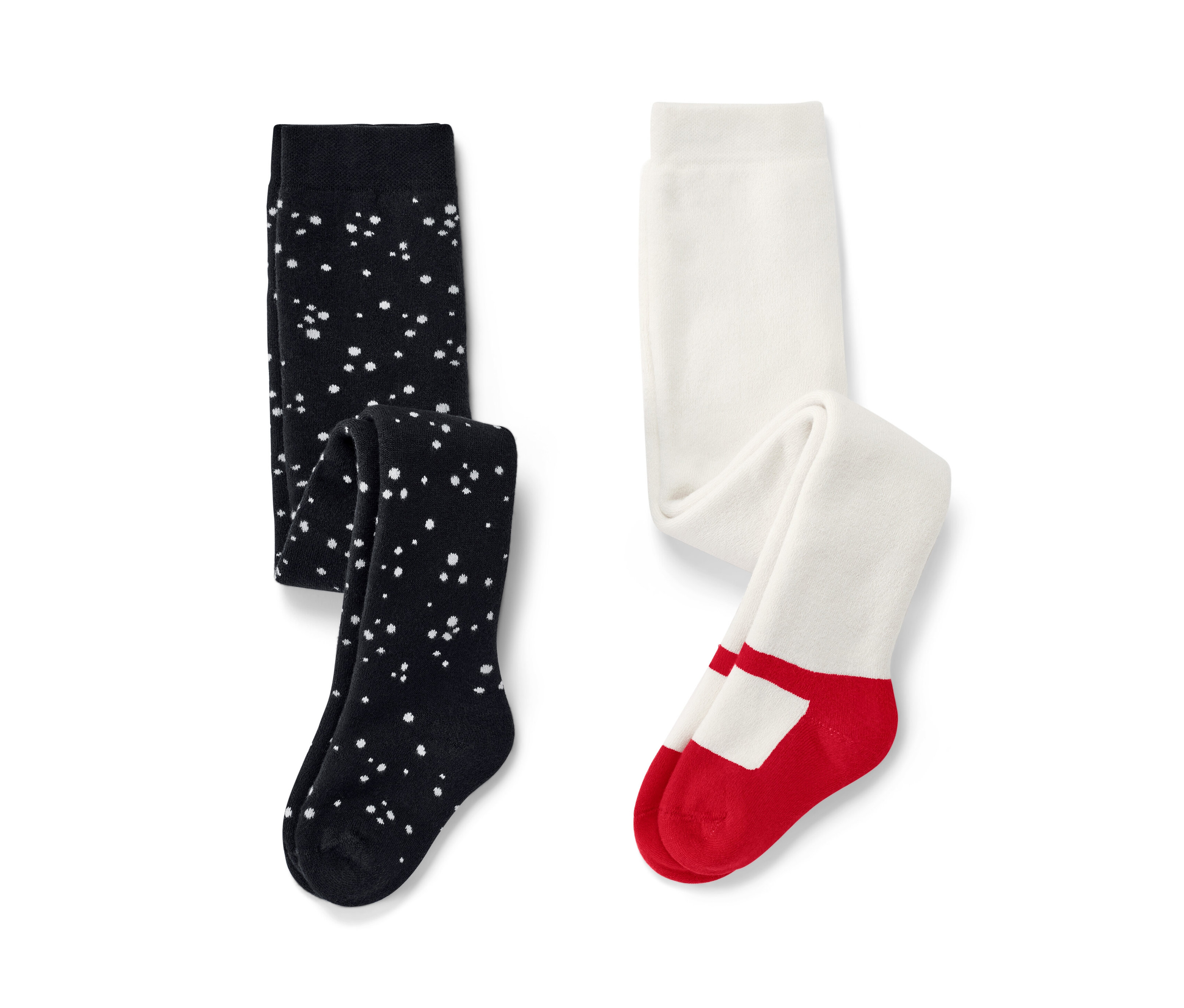 Tchibo - 2 Baby-Thermostrumpfhosen - Baby - Gr. 62/68 - schwarz/jacquard