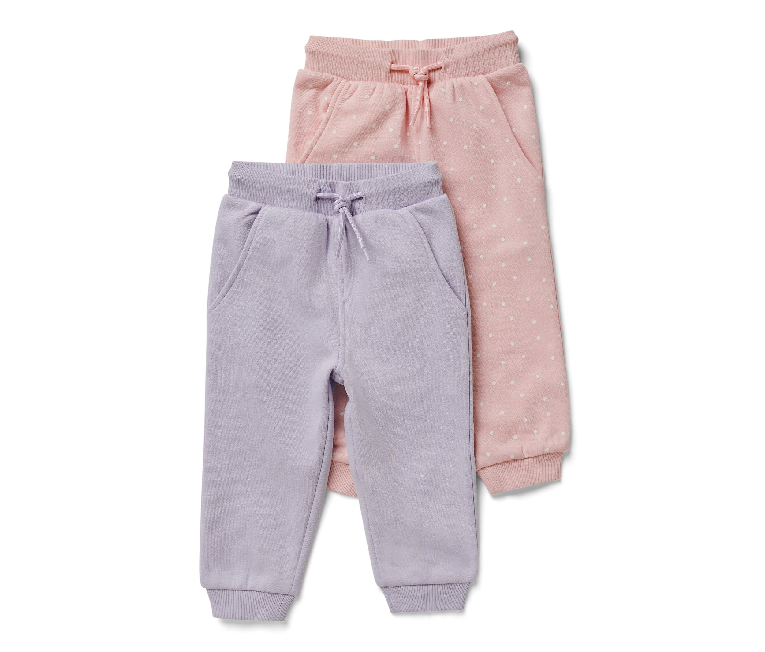 Tchibo - 2 Baby-Sweathosen - Baby - Gr. 62/68 - creme/print