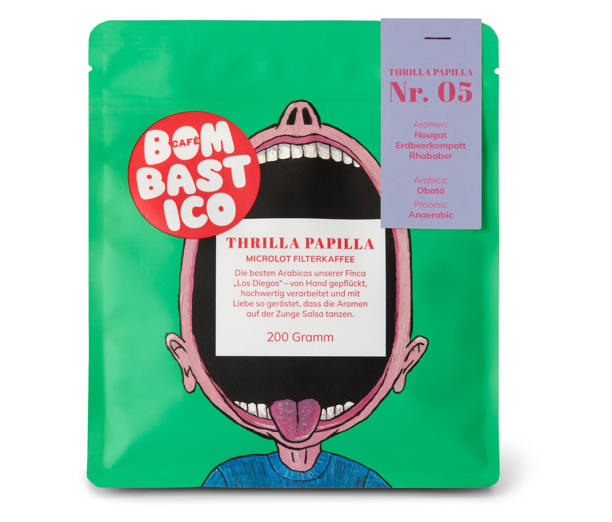 Tchibo - Bombastico - Thrilla Papilla 05 Filterkaffee - 200 g Ganze Bohne - Intensität: 5/6