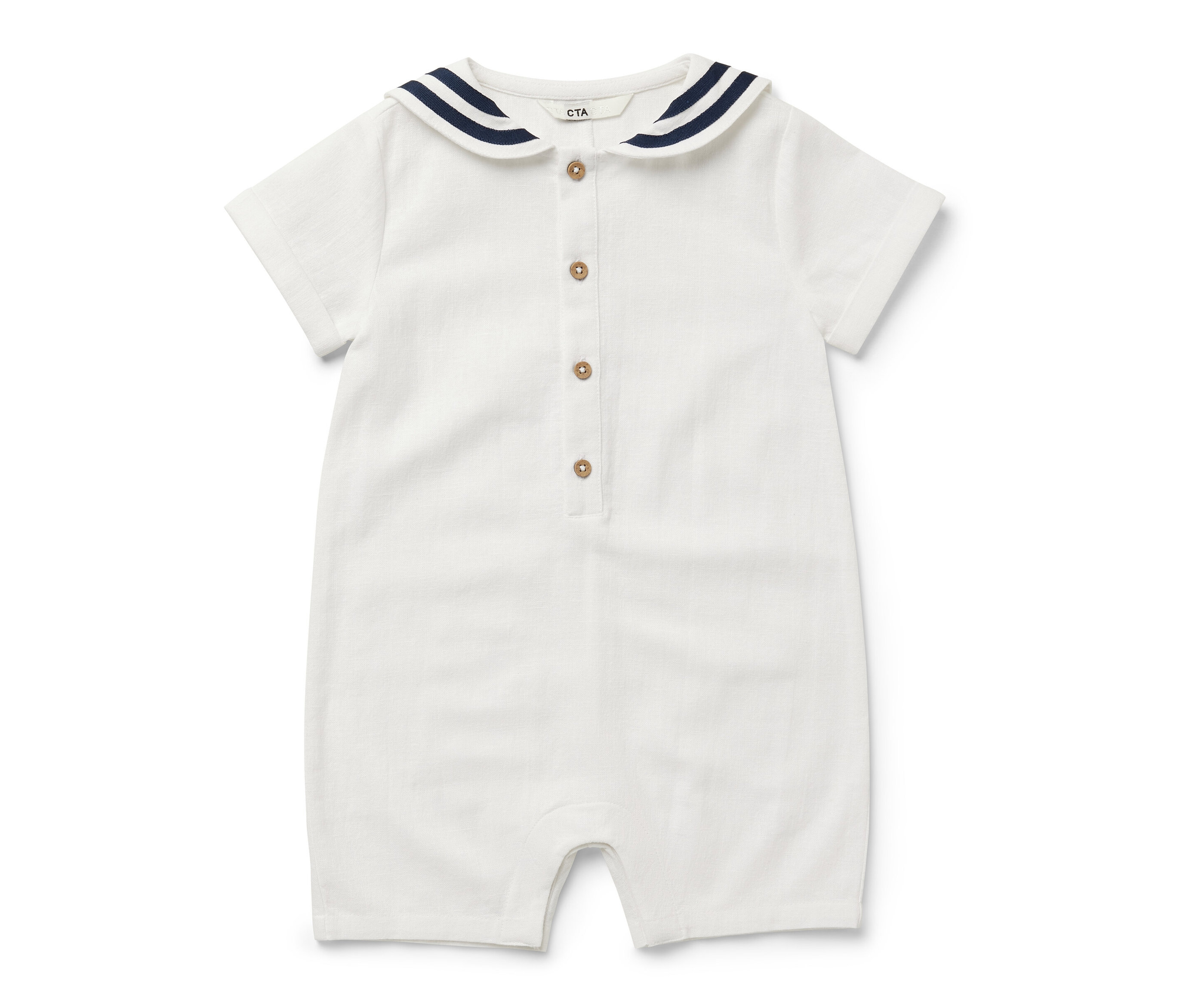 Tchibo - Baby-Matrosen-Strampler - Baby - Gr. 62/68 - dunkelblau/gestreift