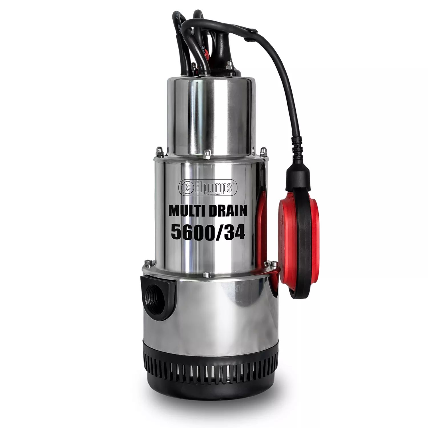 Multi Drain 5600/34 High-pressure submersible pump, with 3 impellers, 900 W, 34 m