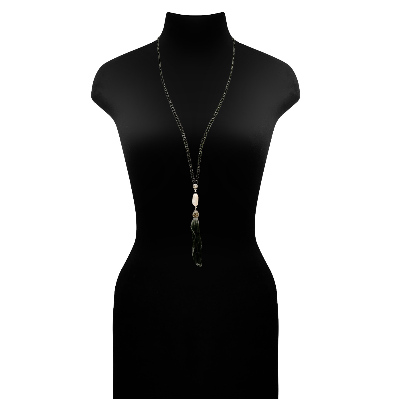 Escora Lange Halskette mit echter Perle 