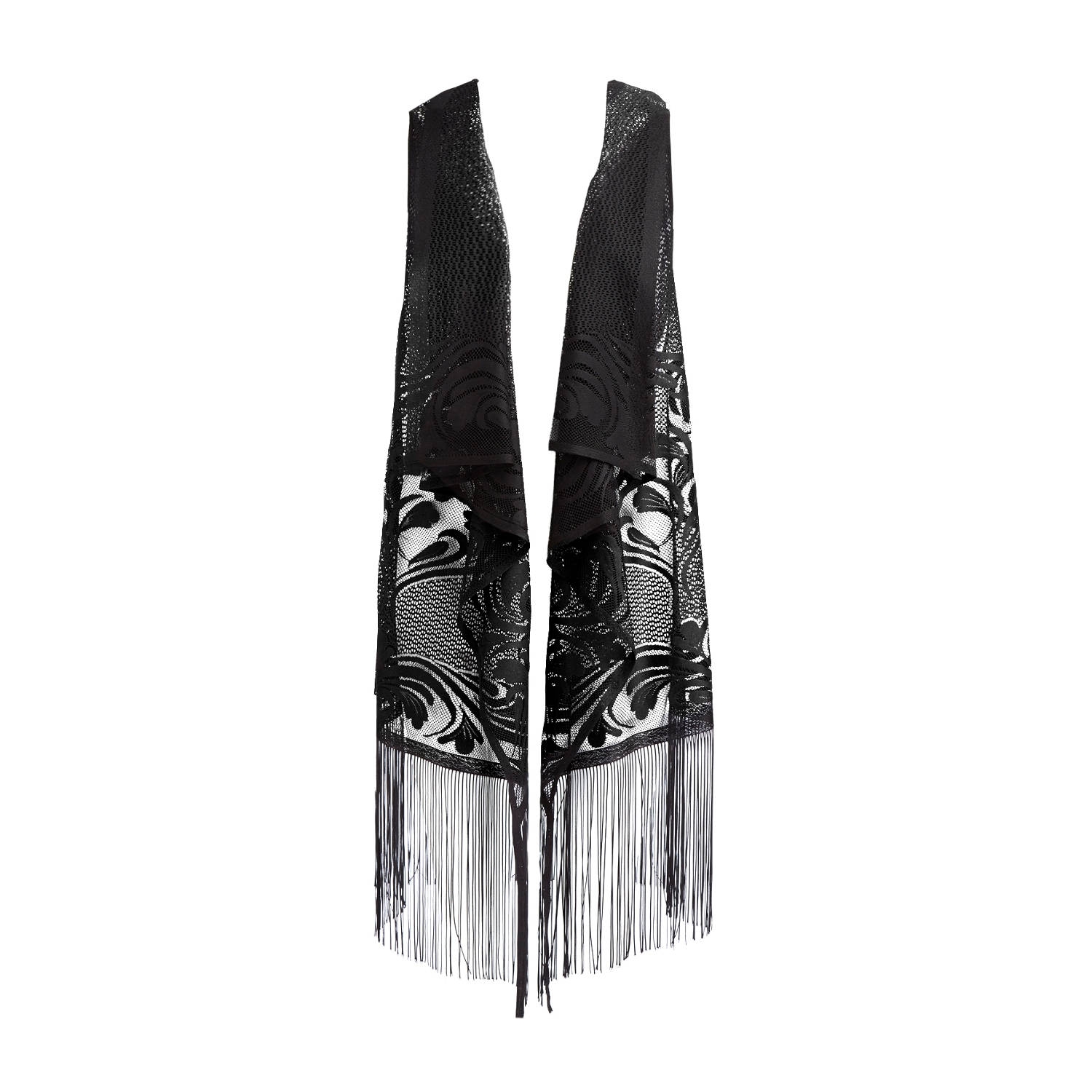 Escora Spektakuläre Fransen Weste