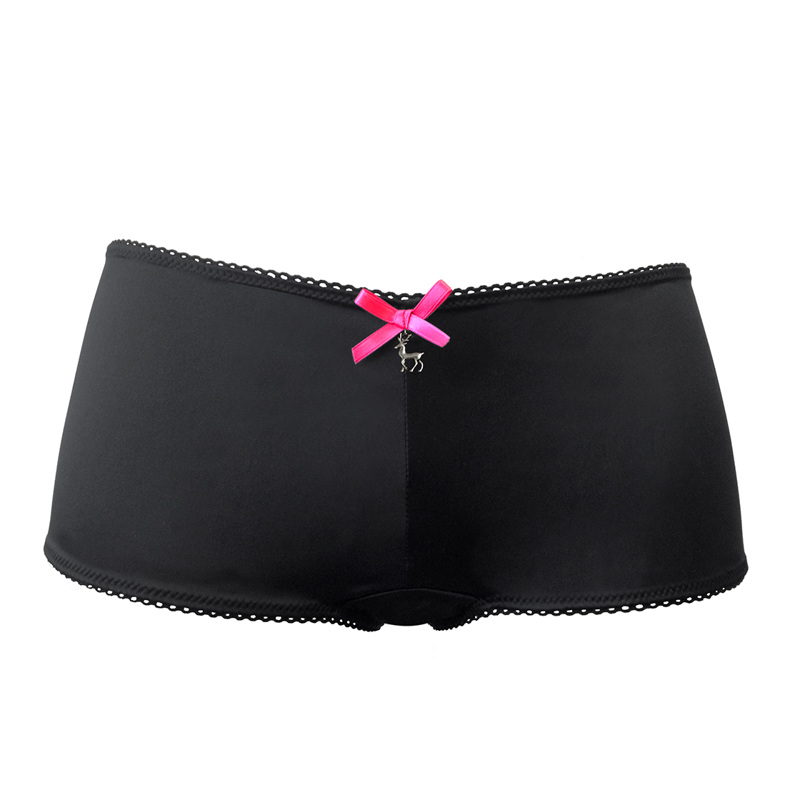 Escora Dirndl Panty in Schwarz-Pink