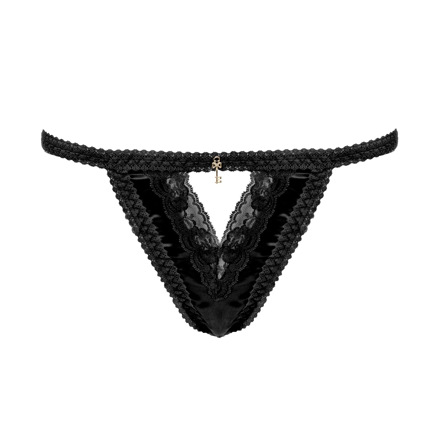 Escora Nachtschwarzer String