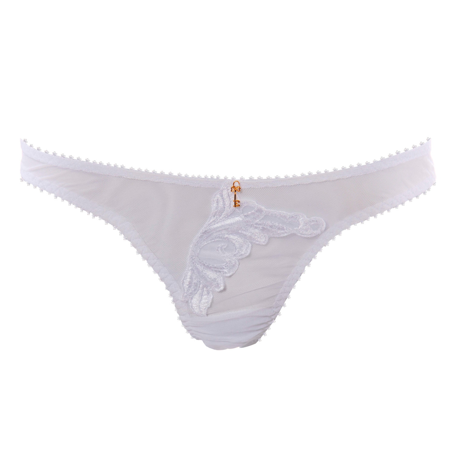 Escora Premium Luxus String in Weiß