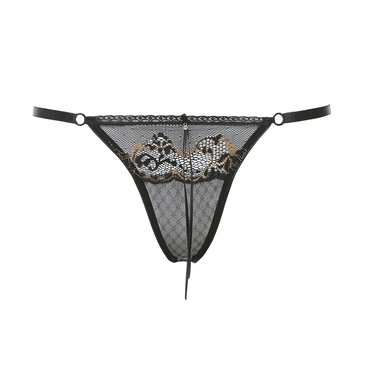 Escora Luxus String-Ouvert aus Satin