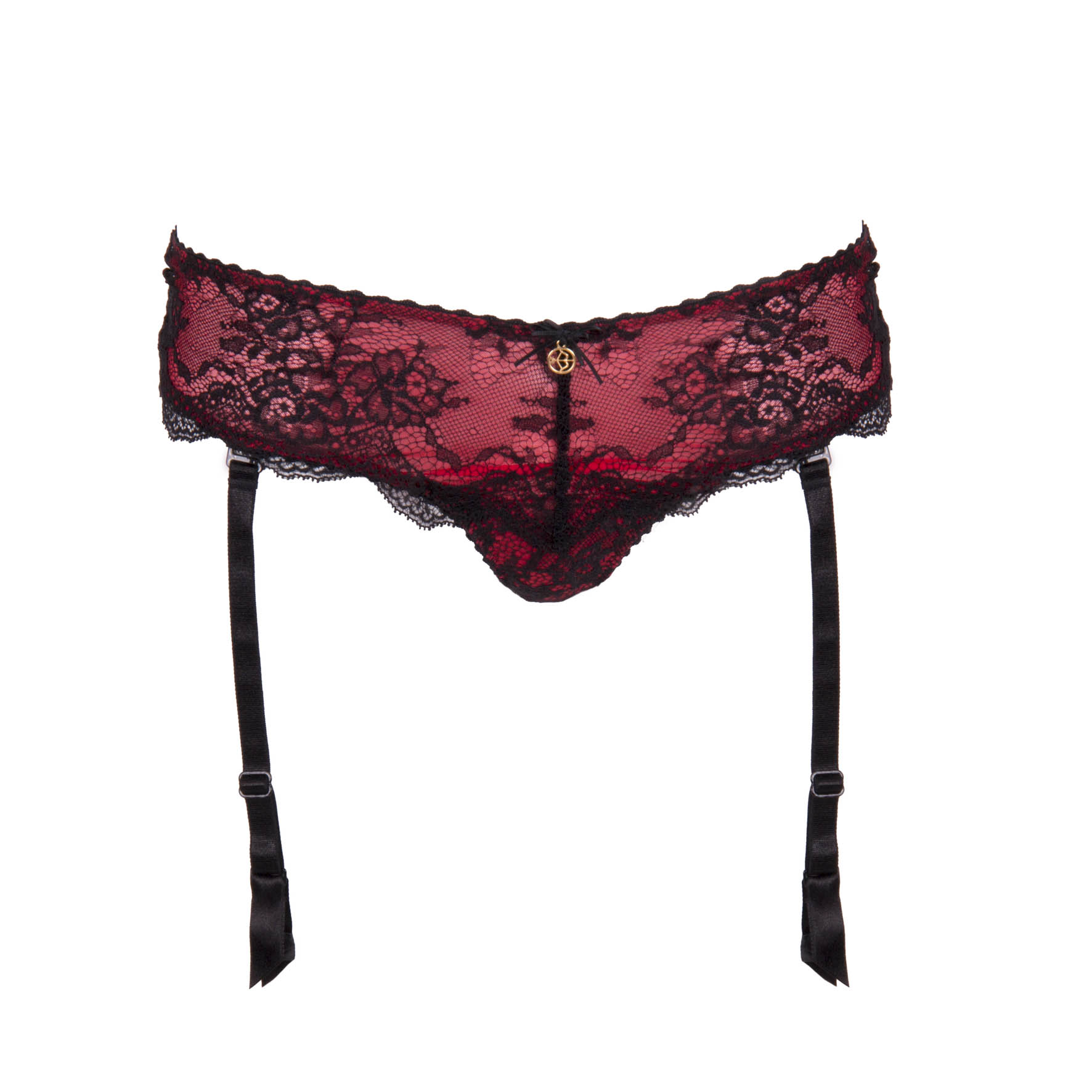 Escora Erregende String Panty - Strumpfhalter mit abnehmbaren Strapsen