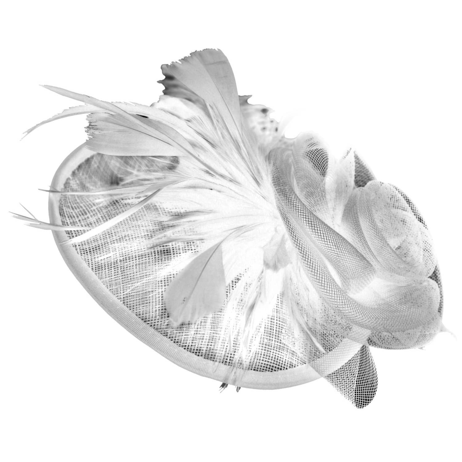 Escora Außergewöhnlicher Fascinator mit Blumen und Federn