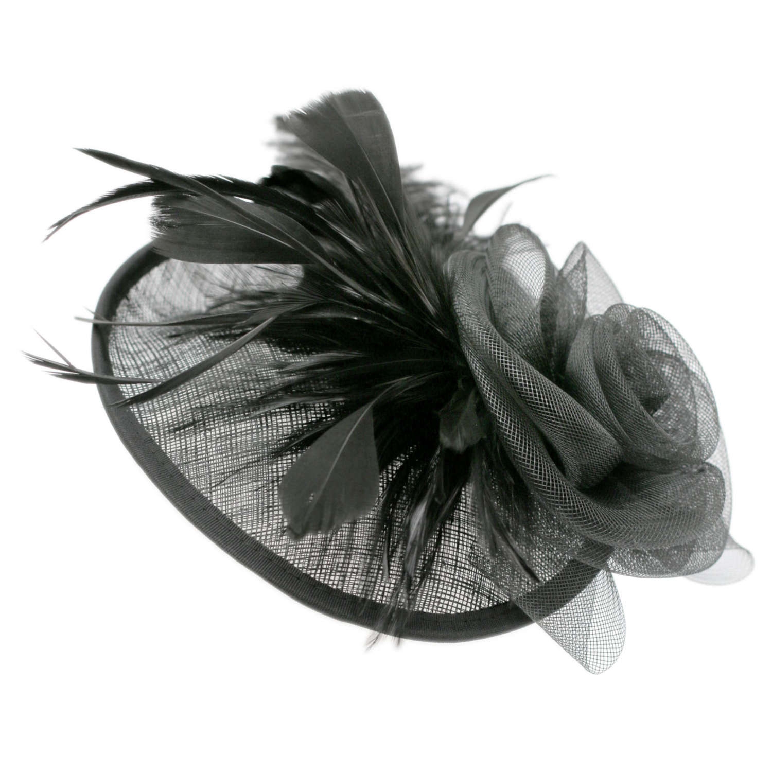 Escora Verführerischer Fascinator mit Blumen und Federn