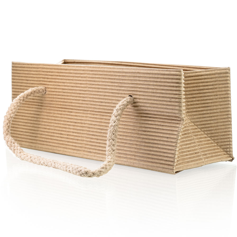 Geschenktasche -natur- für Gläser