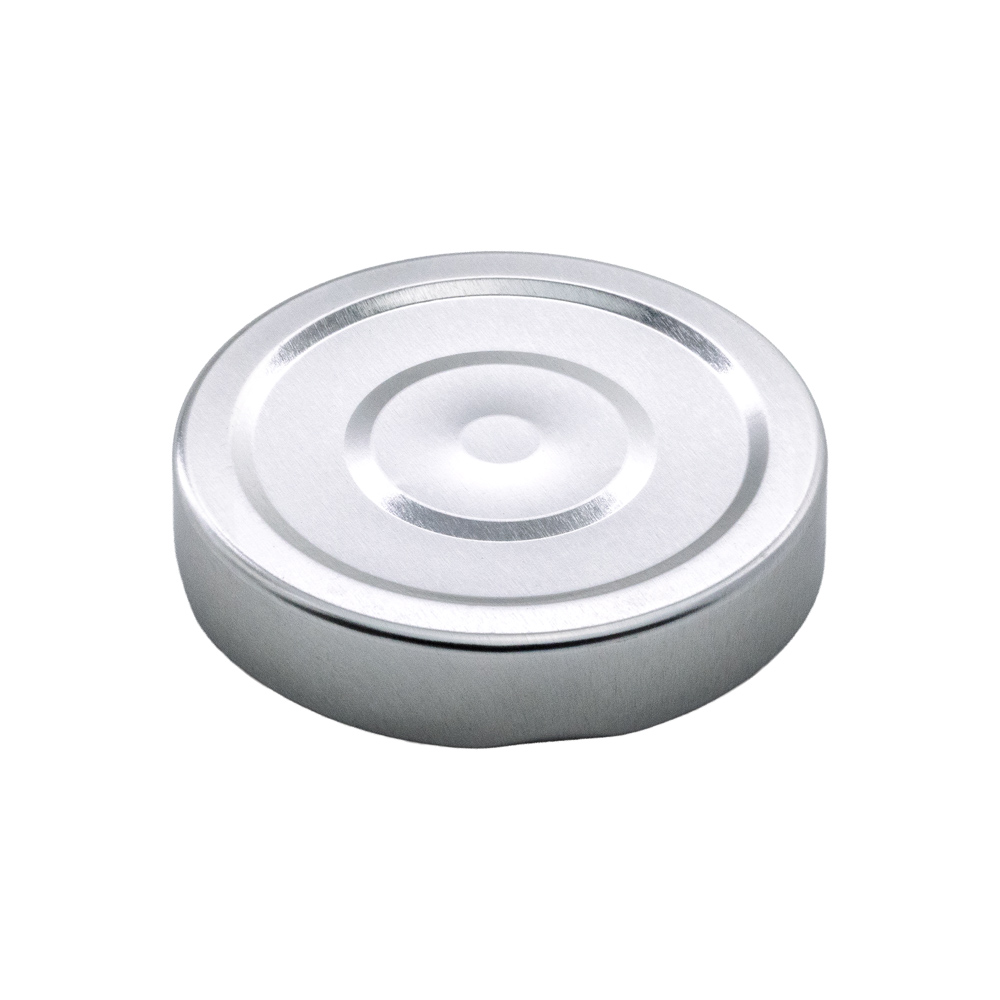 Twist-Off-Verschluss 66 mm Deep DWB Silber PVC-frei - Ersatzdeckel für Einmachgläser, Marmeladengläser