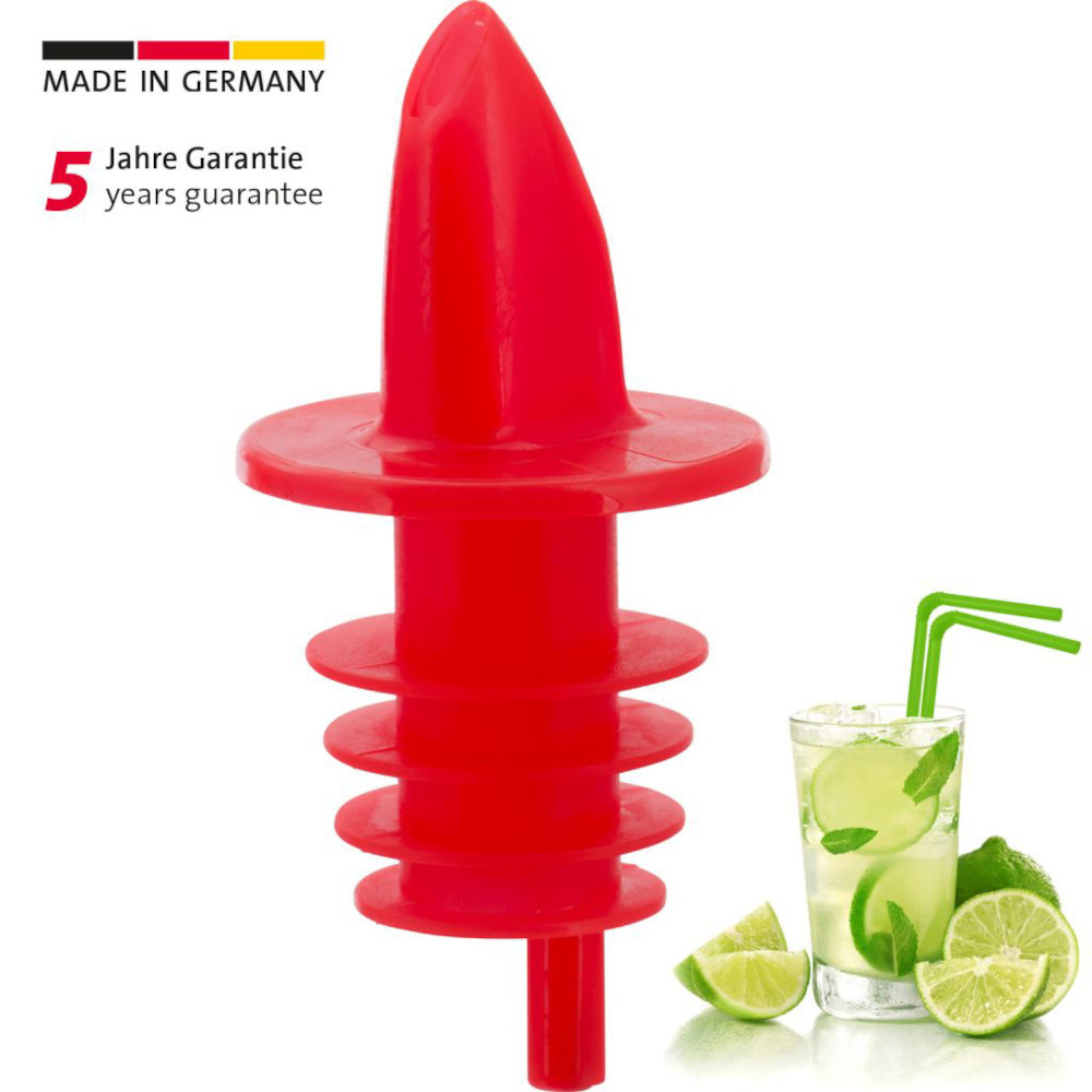 Flaschen Ausgießer 'Jet Pour' Rot Neon - Westmark