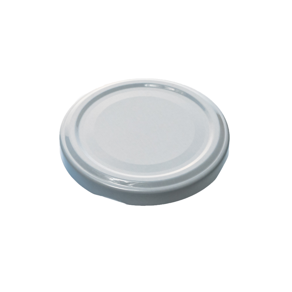 Twist-Off-Verschluss 66 mm Weiß PVC-frei - Ersatzdeckel für Einmachgläser, Marmeladengläser