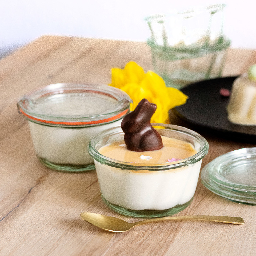 6 er Set Weckgläser in Gugelhupf-Form komplett mit Etiketten - Weckgläser - Weckglas mit oder ohne Deckel