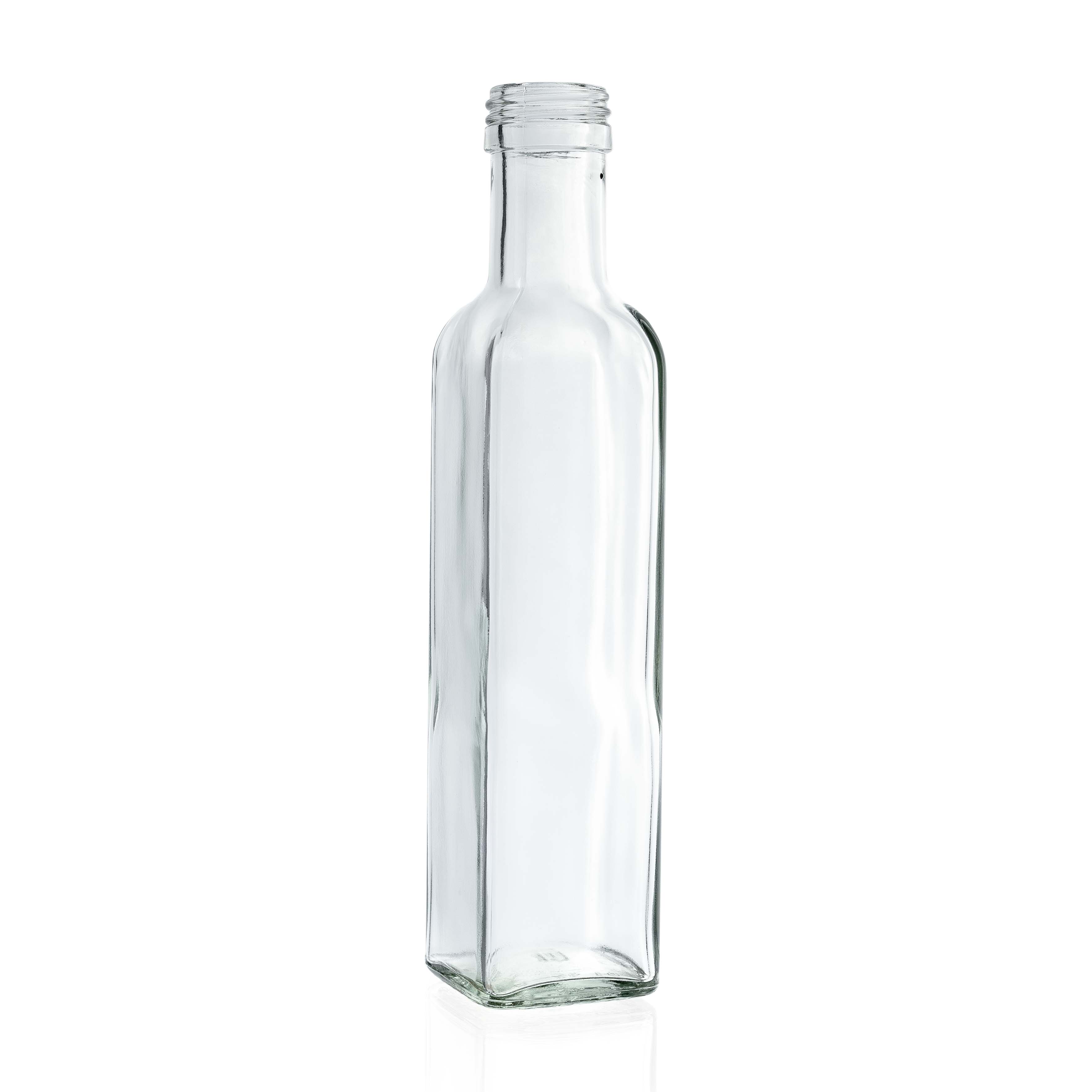 Marascaflasche 0,25 l Weiß 31,5 mm Standard - Marasca Flasche - Ölflaschen, Olivenölflaschen, klassische Flasche für Olivenöl