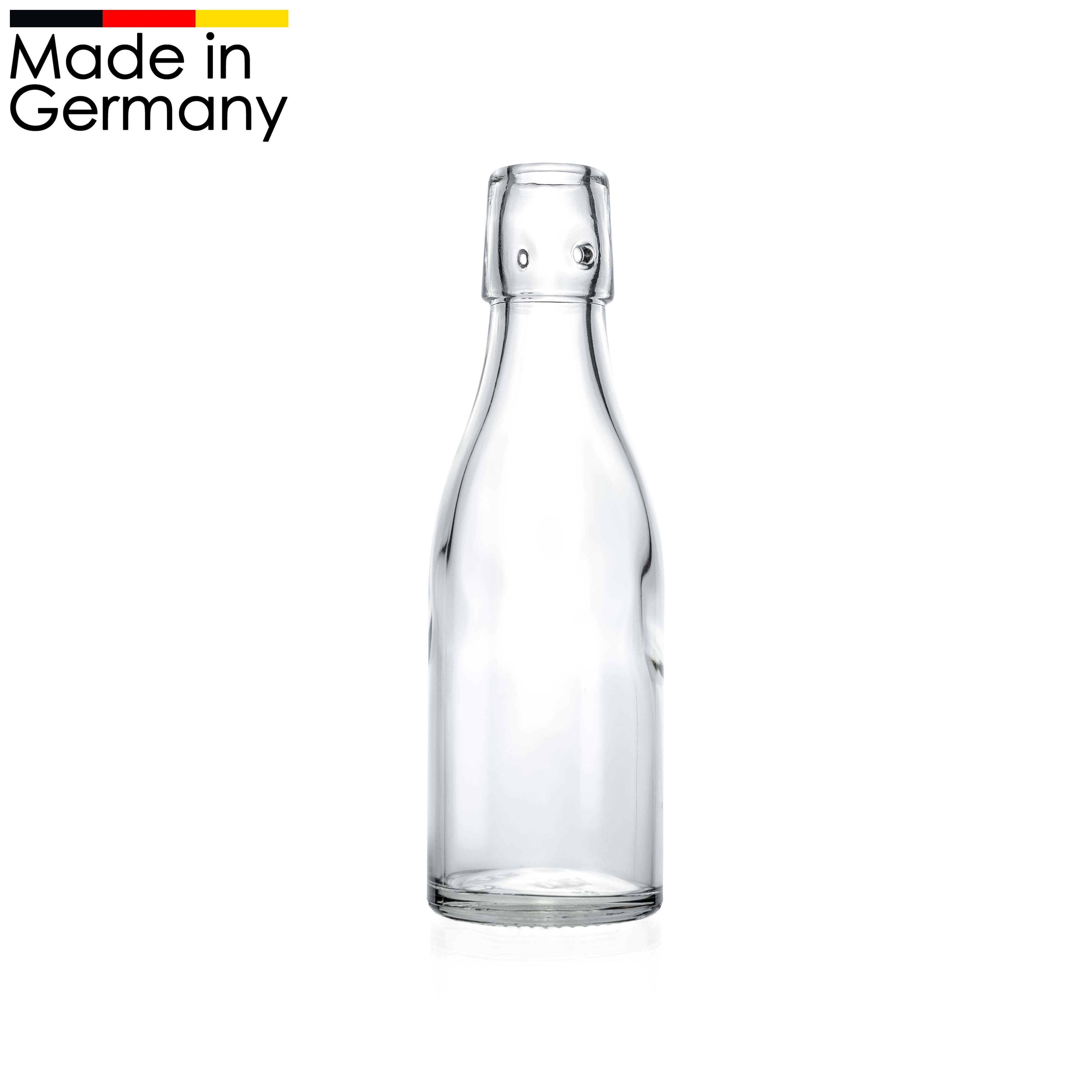Taschenflasche 200 ml rund - Bügelflasche