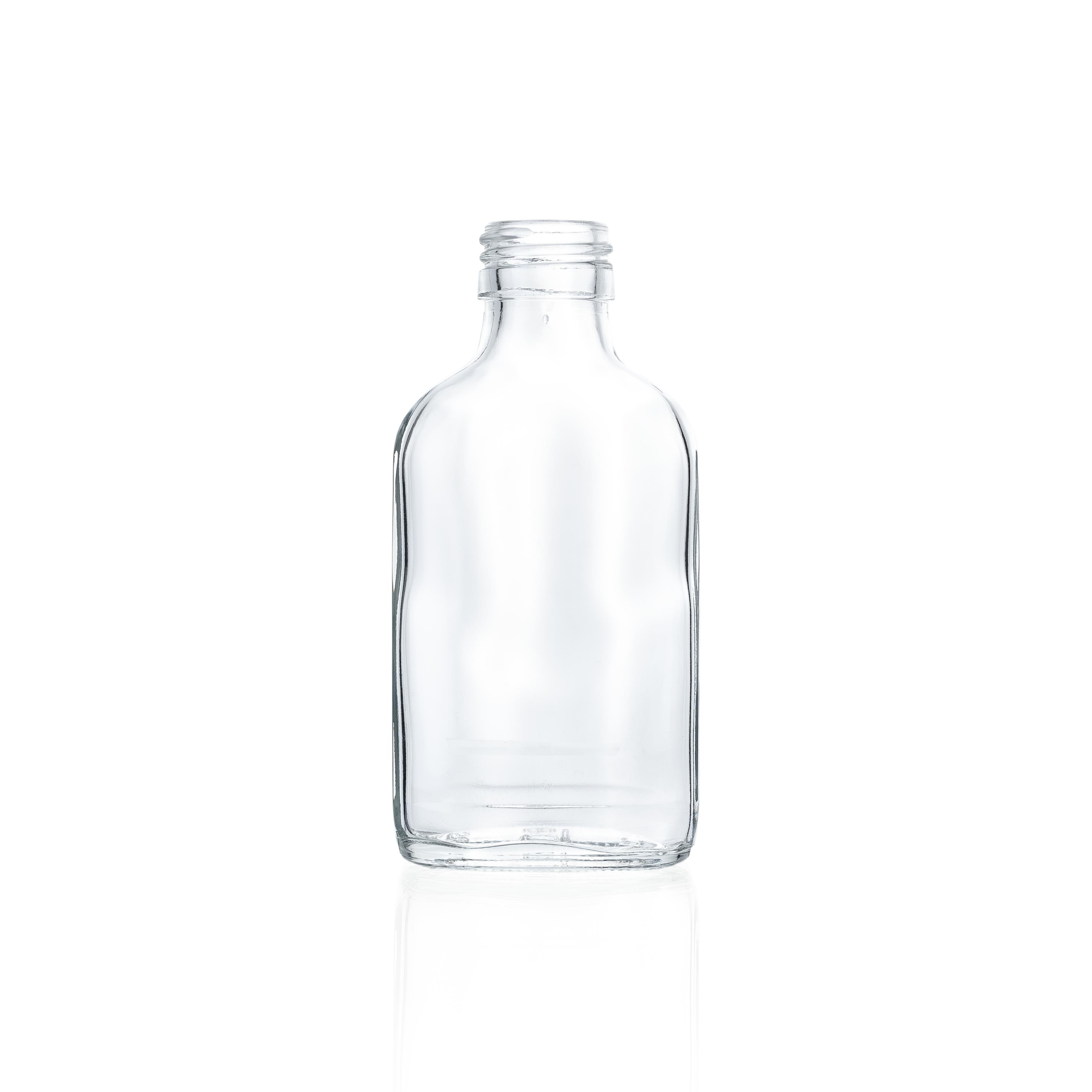 Taschenflasche 0,1 l flach 28 Standard