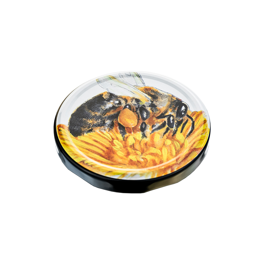 Twist-Off-Verschluss 66 mm Honig Pollen - Ersatzdeckel für Einmachgläser, Marmeladengläser