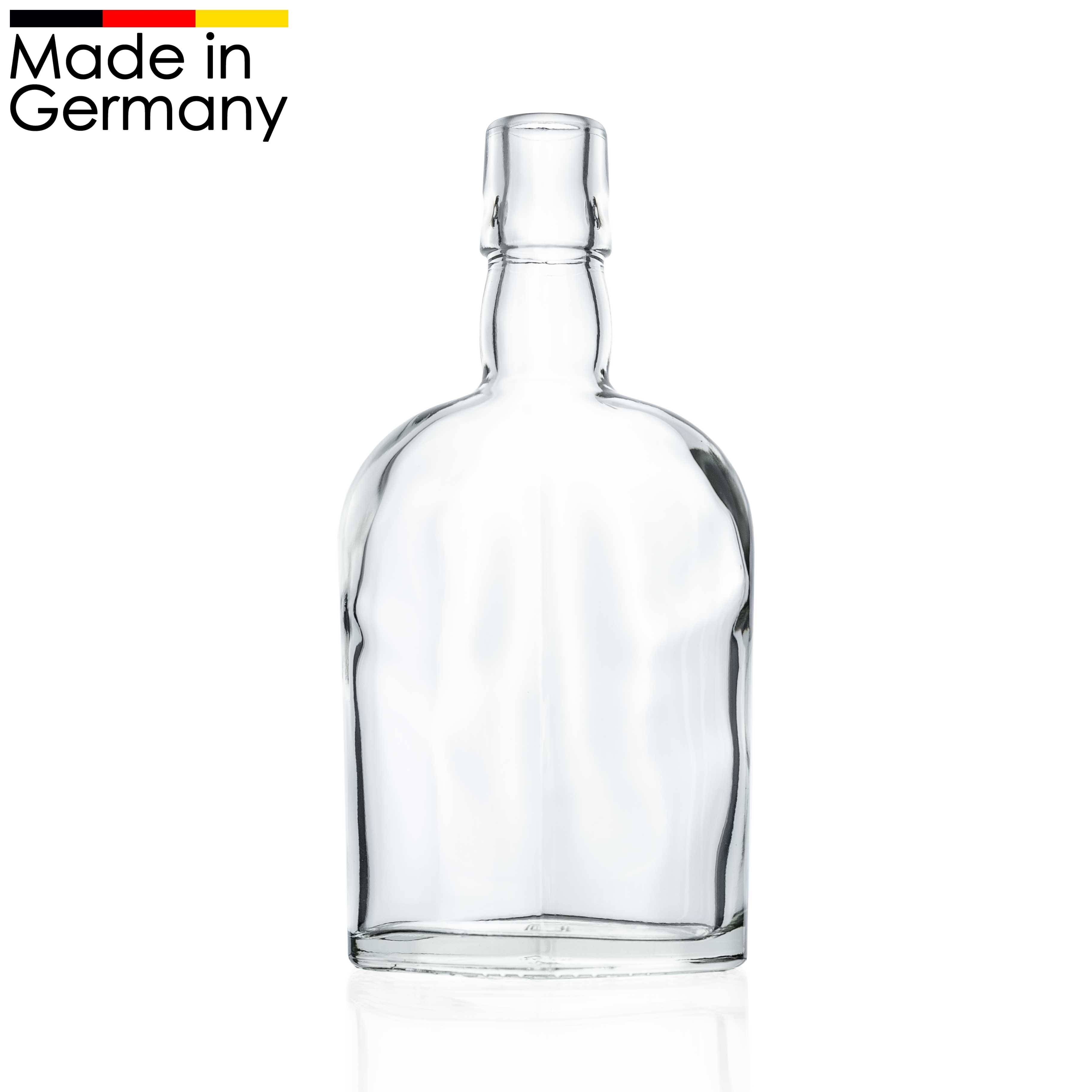 Taschenflasche 350 ml Nierenflasche Bügelmündung