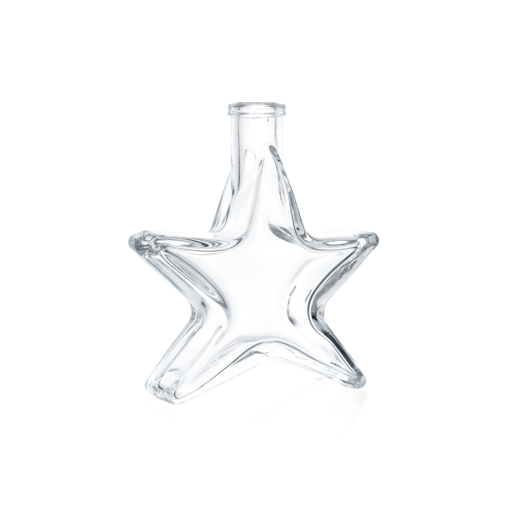 Flasche Stern 100 ml Weiß 16 mm - Sternflasche 0,1 l