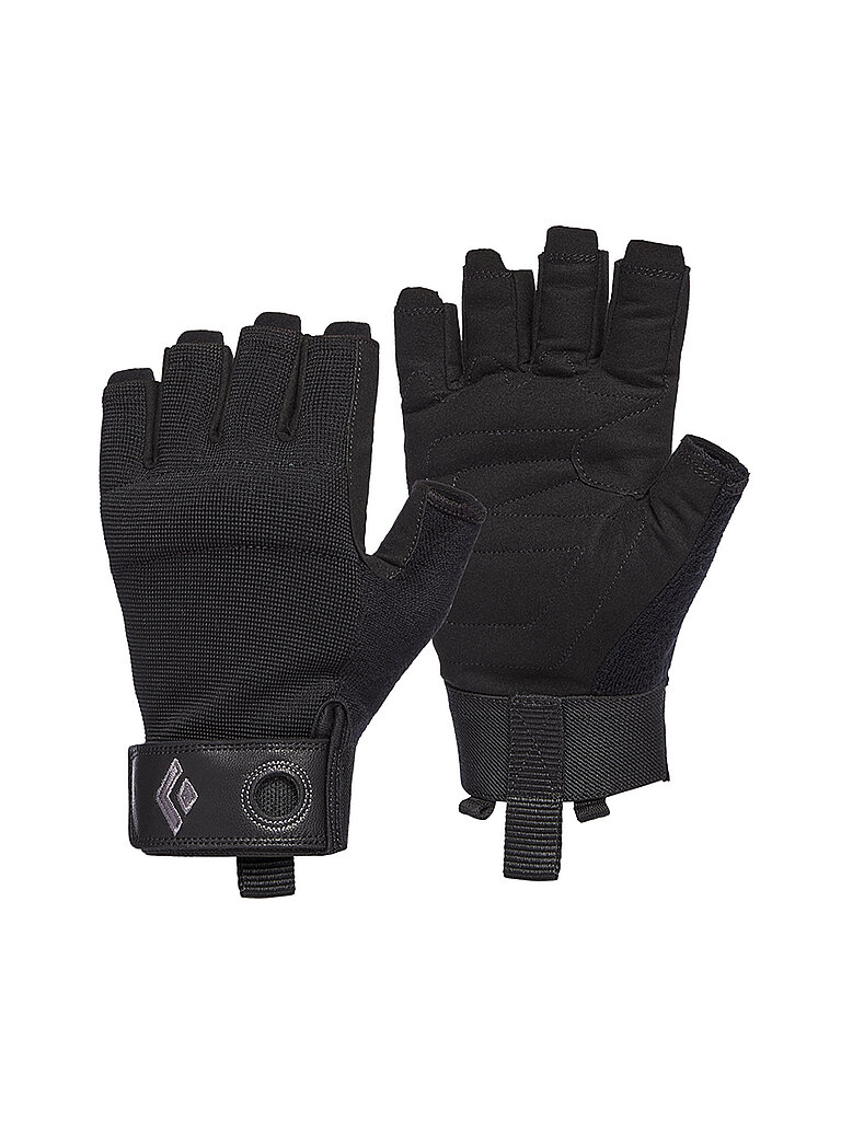 BLACK DIAMOND Klettersteig-Handschuhe Crag Half Finger schwarz | XS