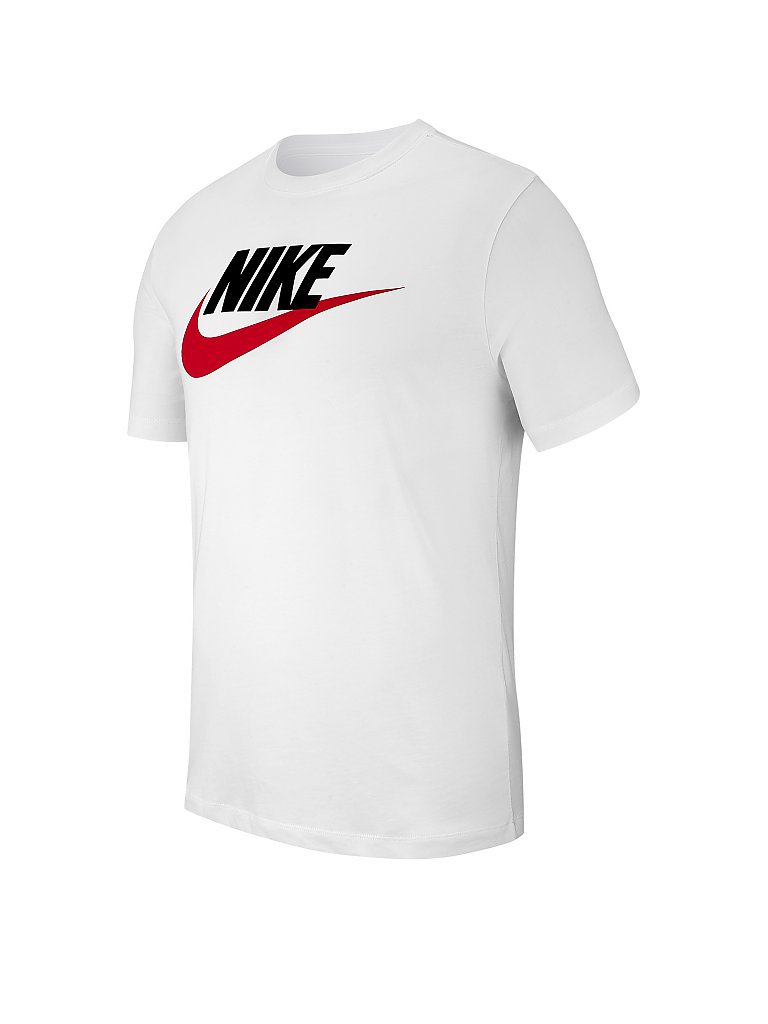 NIKE Herren T-Shirt Nike Sportswear Icon Futura weiß | S