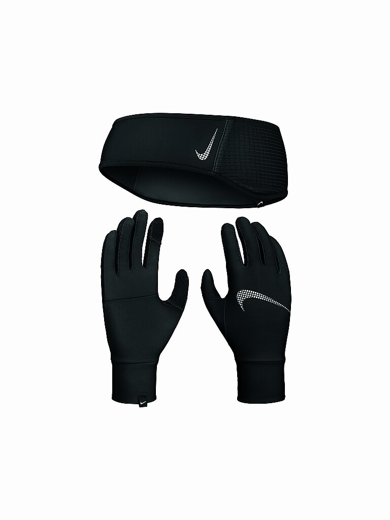 NIKE Damen Stirnband und Handschuh Set schwarz | XS/S