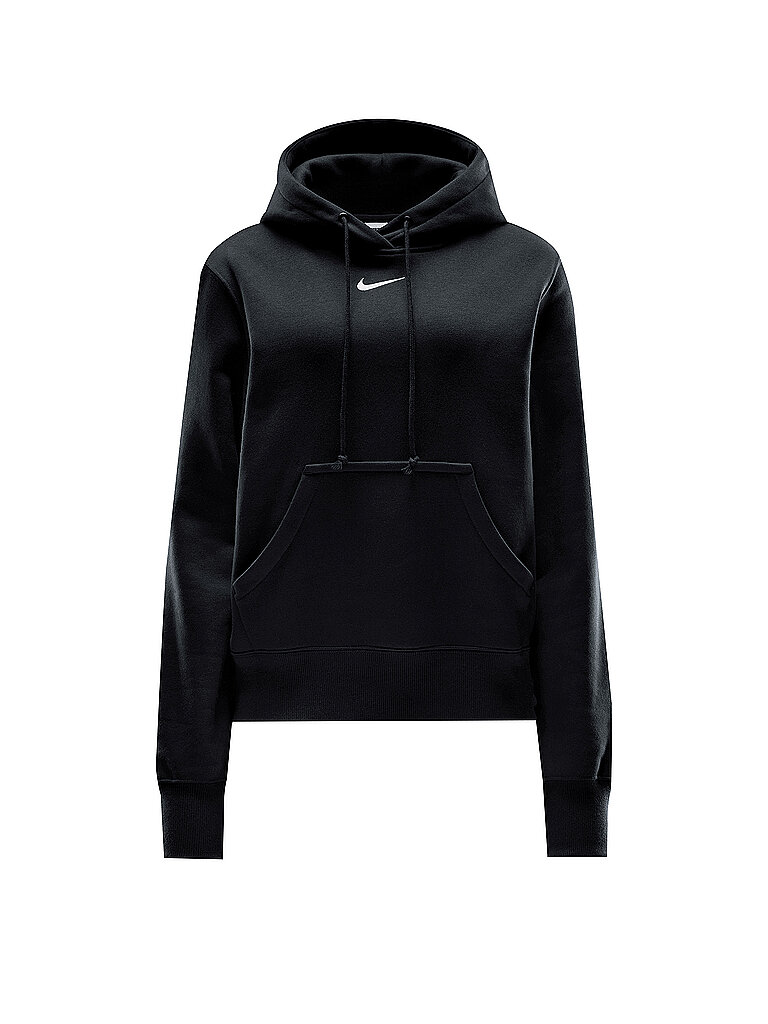 NIKE Damen Fitnesshoodie Sportswear Phoenix Fleece schwarz | XS