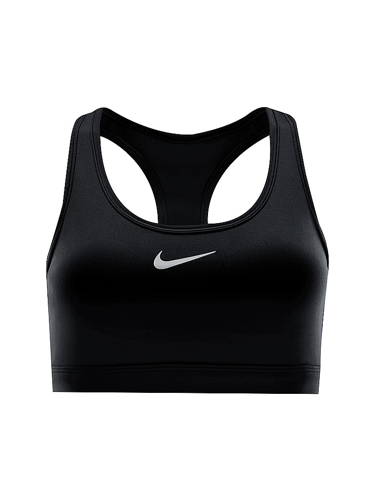 NIKE Damen Sport-BH Swoosh Medium Support  schwarz | XS