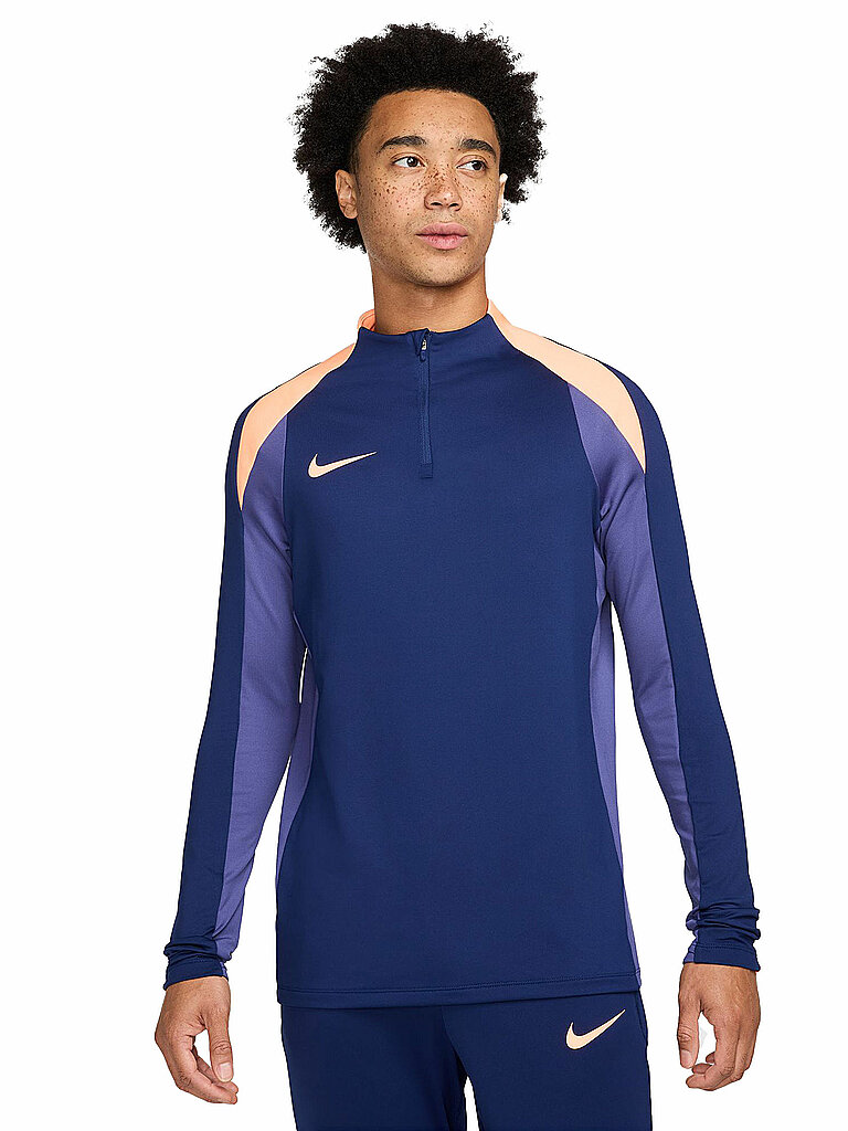 NIKE Herren Fußballshirt Dri-FIT Haaland 1/2 Zip dunkelblau | S