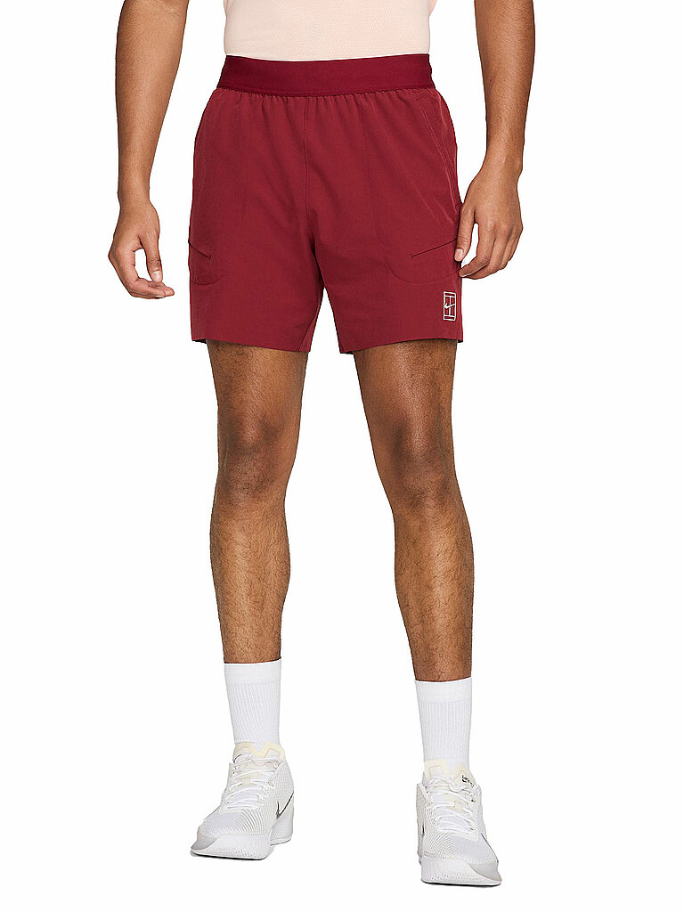 NIKE Herren Tennisshort Advantage dunkelrot | XXL