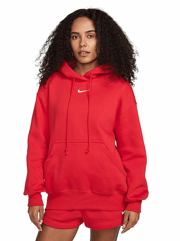 NIKE Damen Hoodie NSW Phnx FLC rot | M