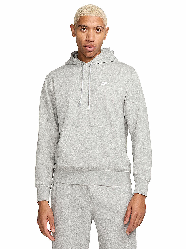 NIKE Herren Hoodie NK Club French Terry grau | S