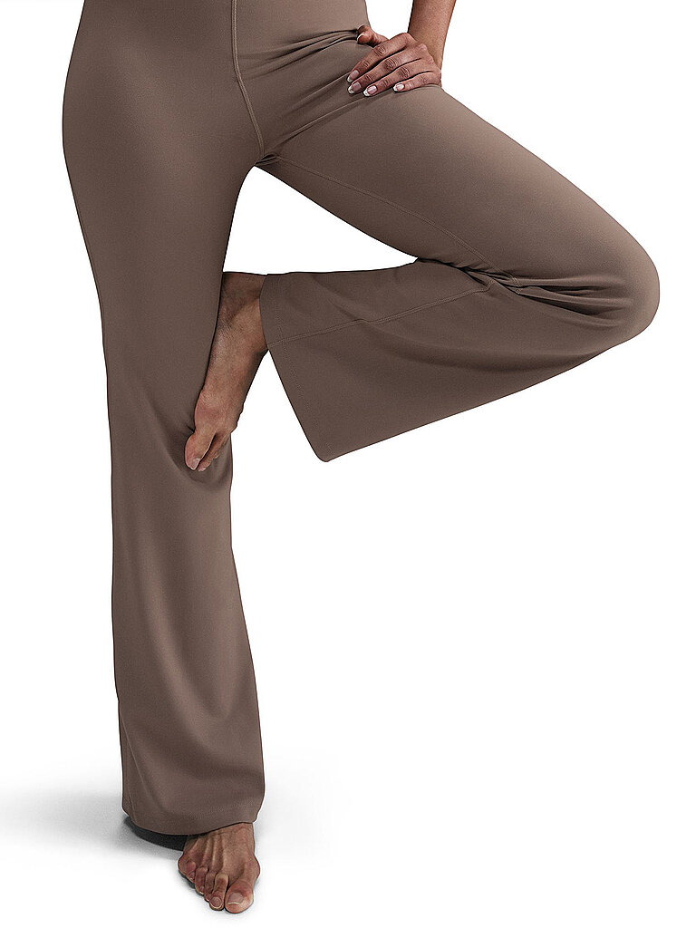 NIKE Damen Fitnesshose NK DF One Fldovr braun | XL